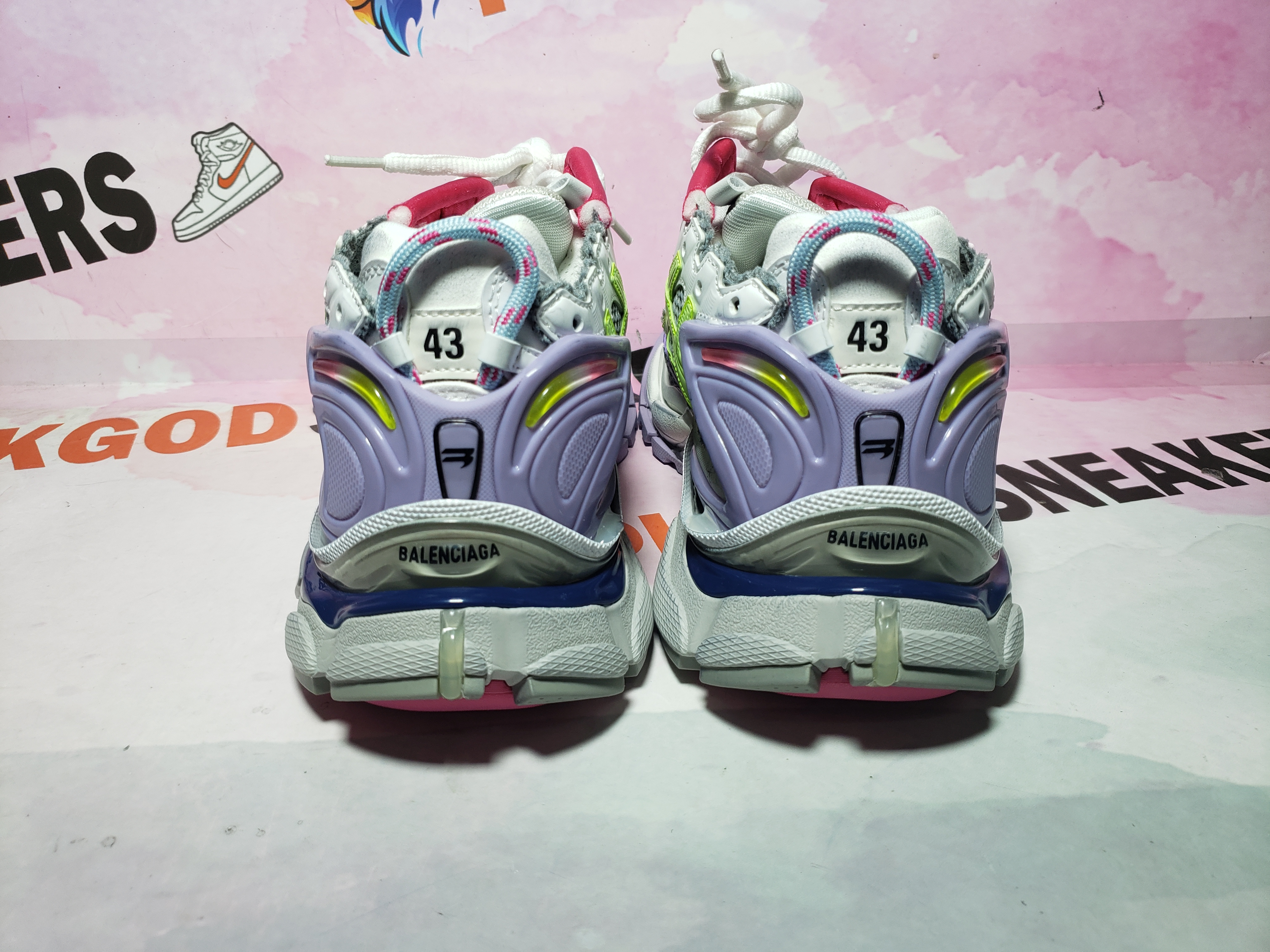 PKGoden Balenciaga 7th Runner White Yellow Purple 677402 W3RH5 0308