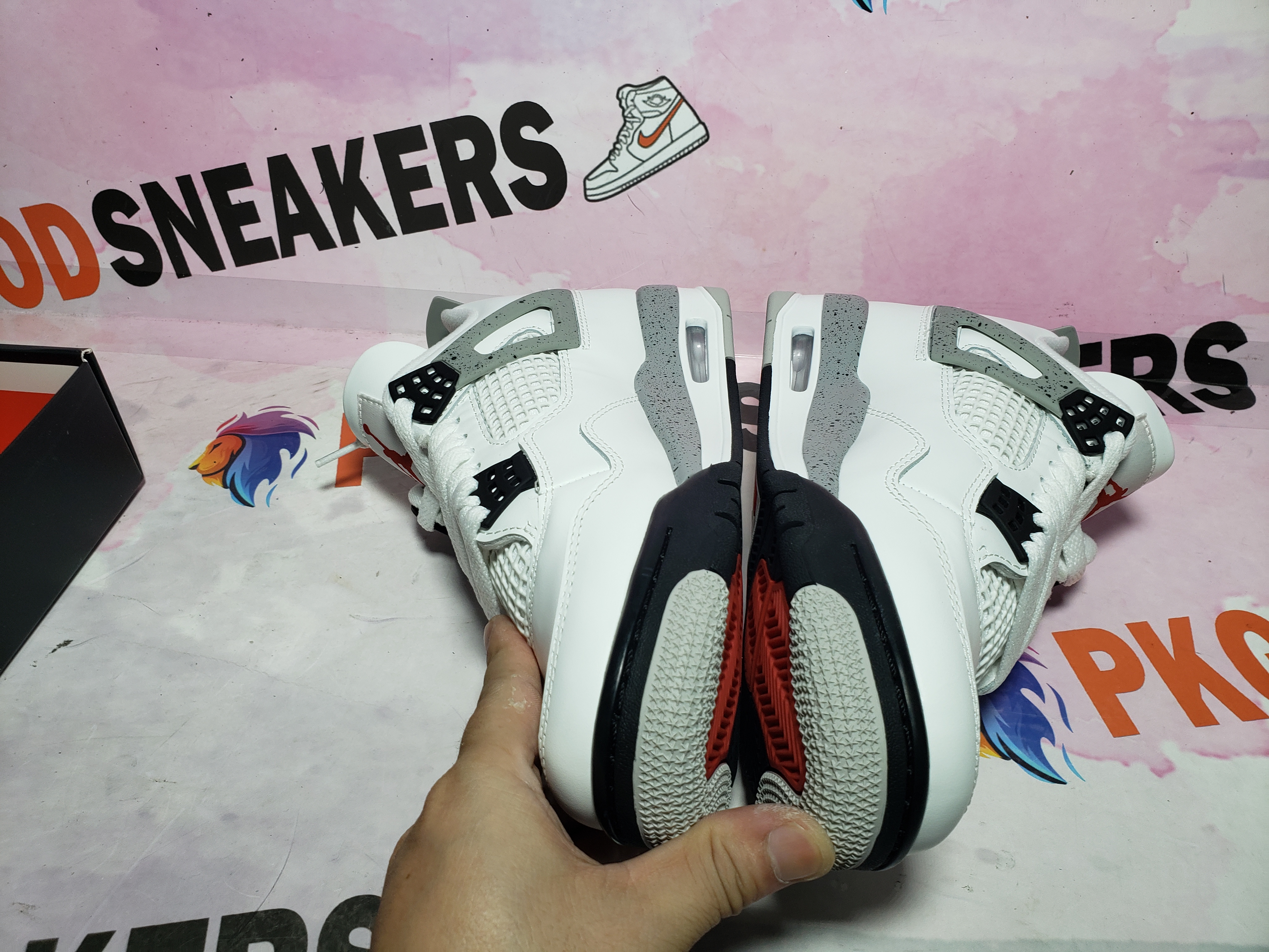 PKGoden Air Jordan 4 Retro OG White Cement FV5029-100 