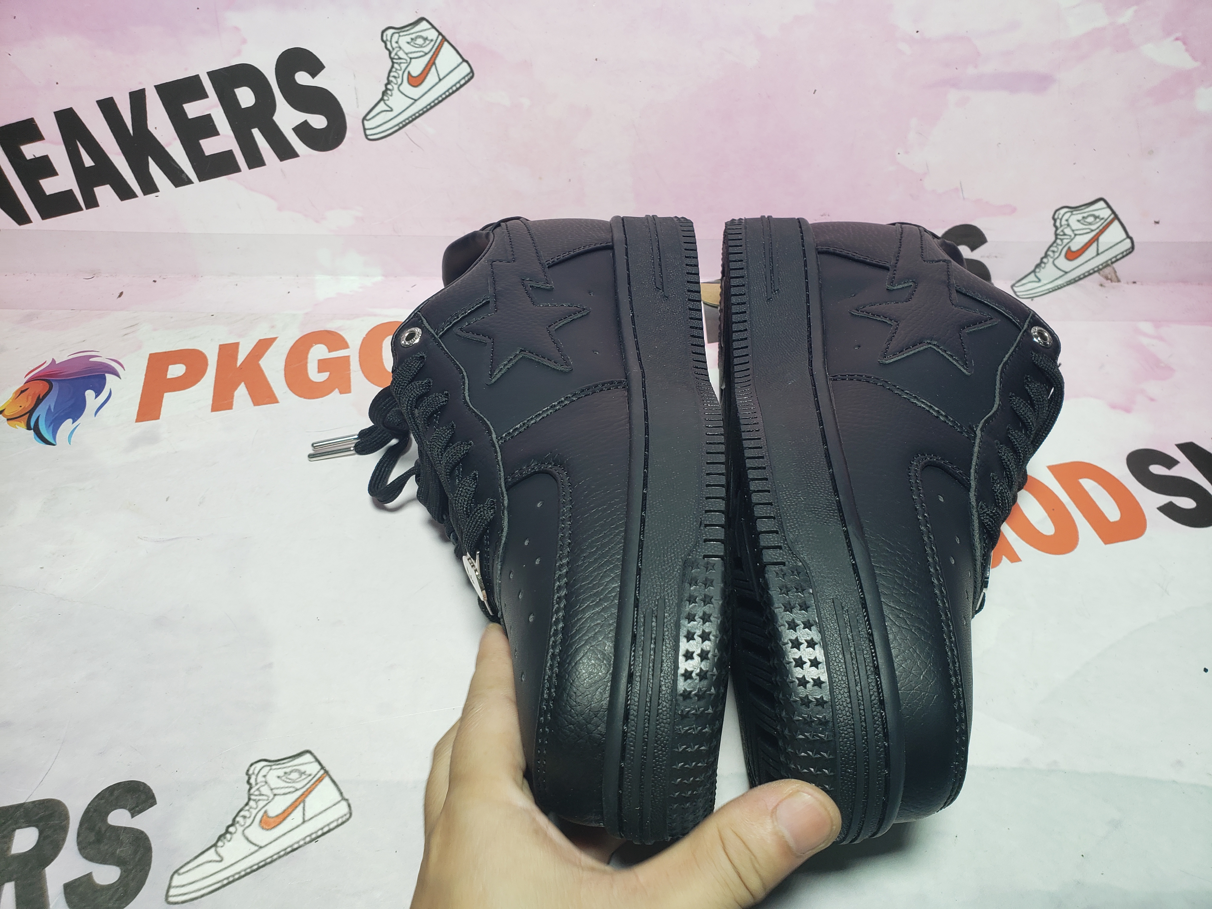 Special Sale A Bathing Ape Bape Sta Low Black 1J30 -191- 013