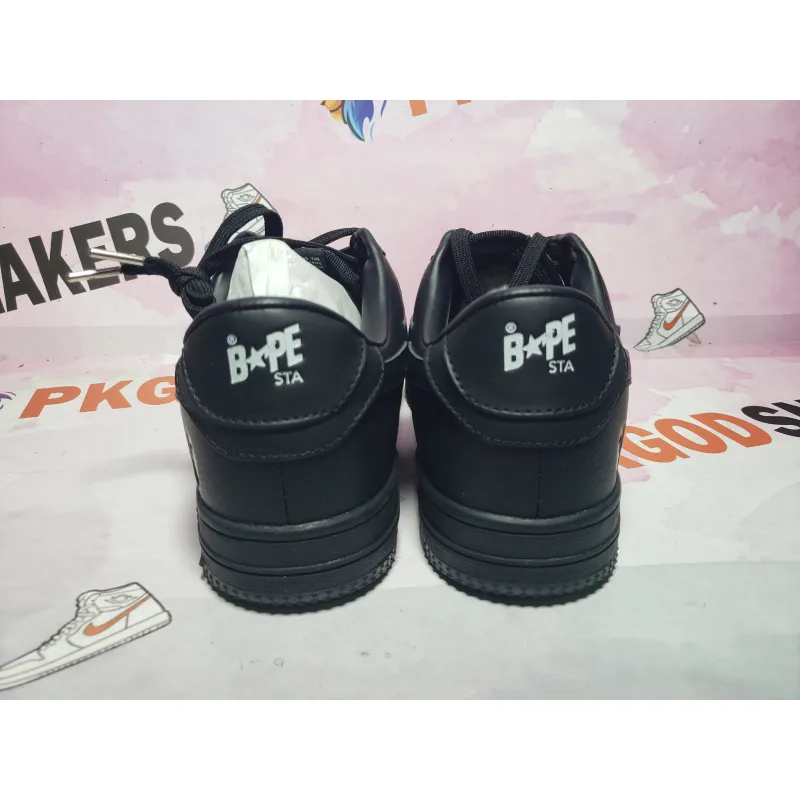 Special Sale A Bathing Ape Bape Sta Low Black 1J30 -191- 013