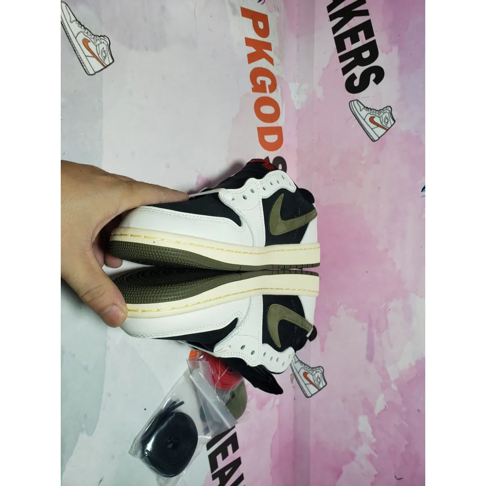 PKGoden Jordan 1 Retro Low OG SP Travis Scott Olive DZ4137-106