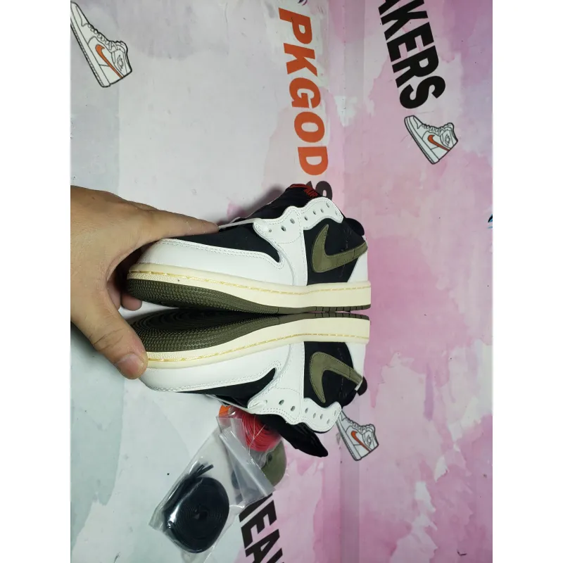 PKGoden Jordan 1 Retro Low OG SP Travis Scott Olive DZ4137-106