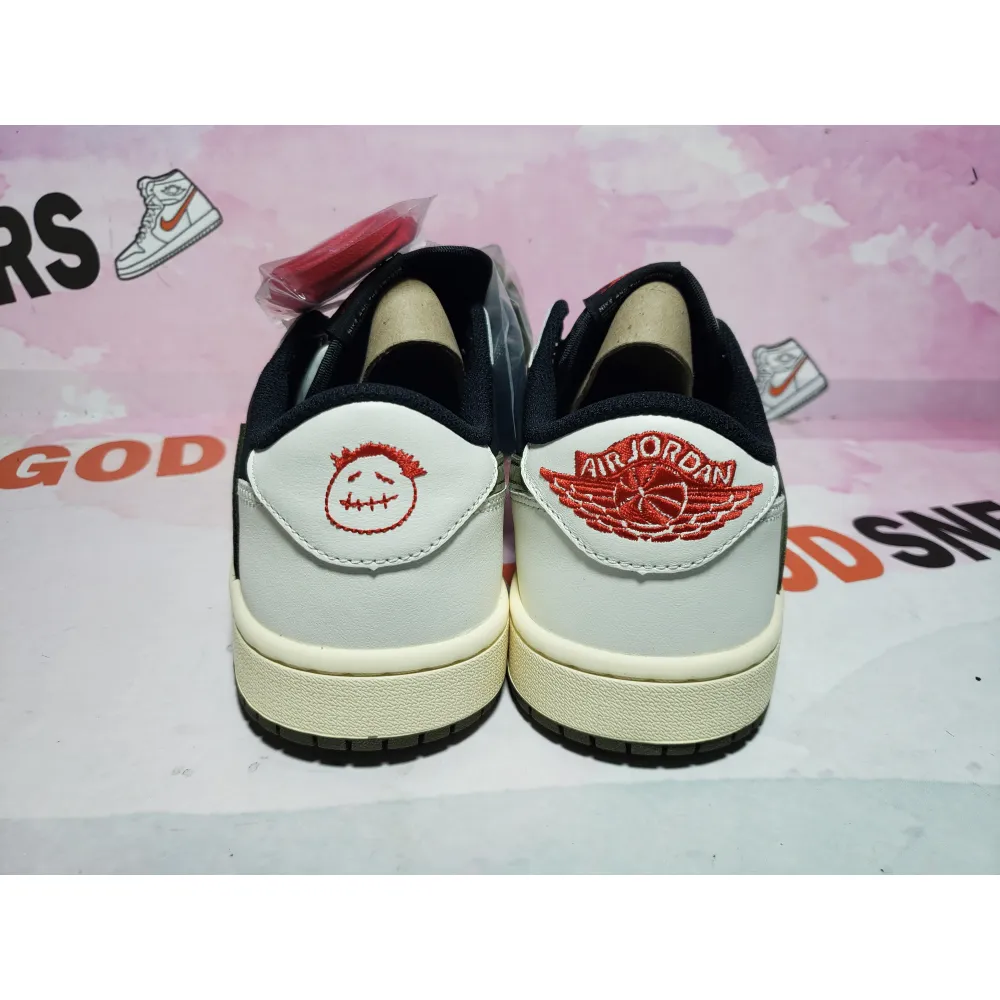 PKGoden Jordan 1 Retro Low OG SP Travis Scott Olive DZ4137-106