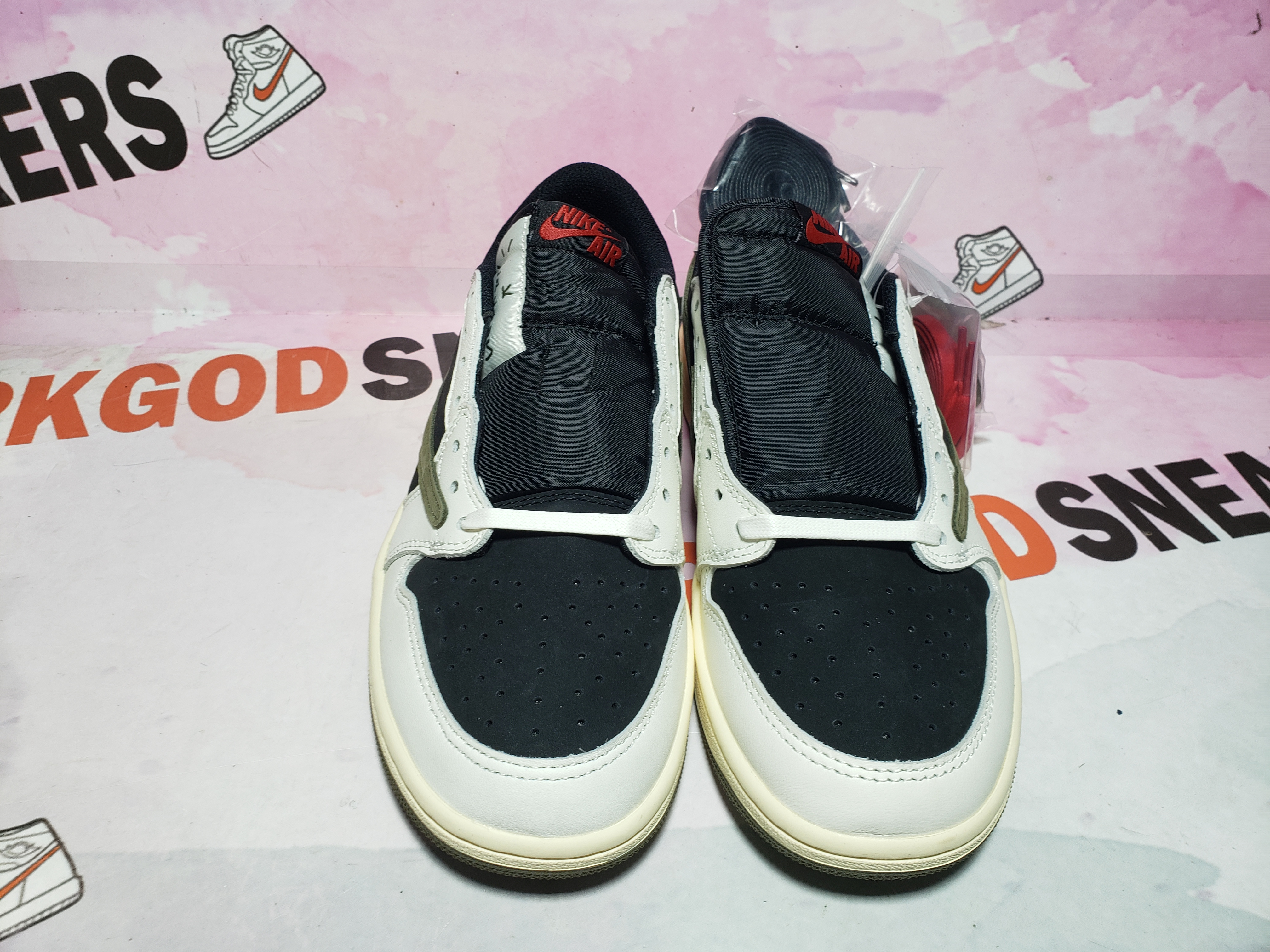 PKGoden Jordan 1 Retro Low OG SP Travis Scott Olive DZ4137-106