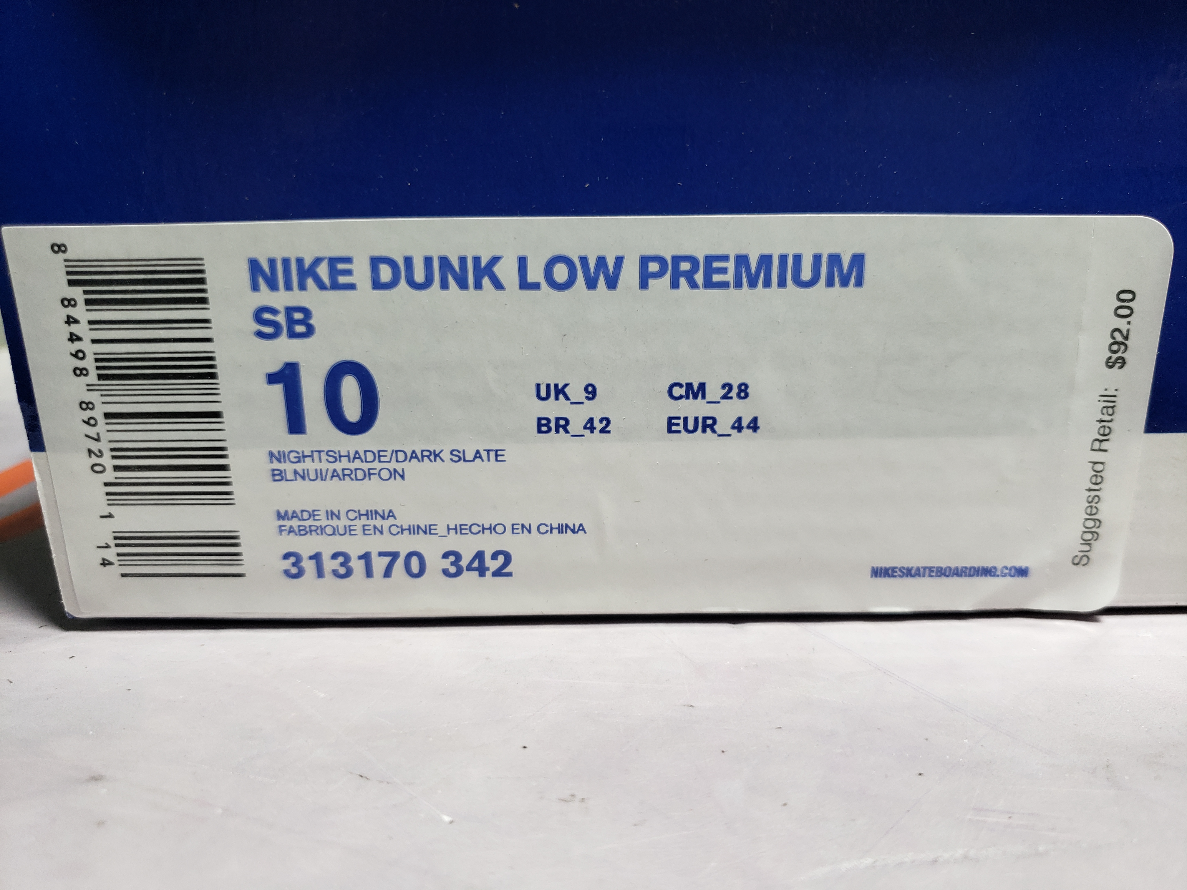 PKGoden Dunk Low Concepts Blue Lobster 313170-342