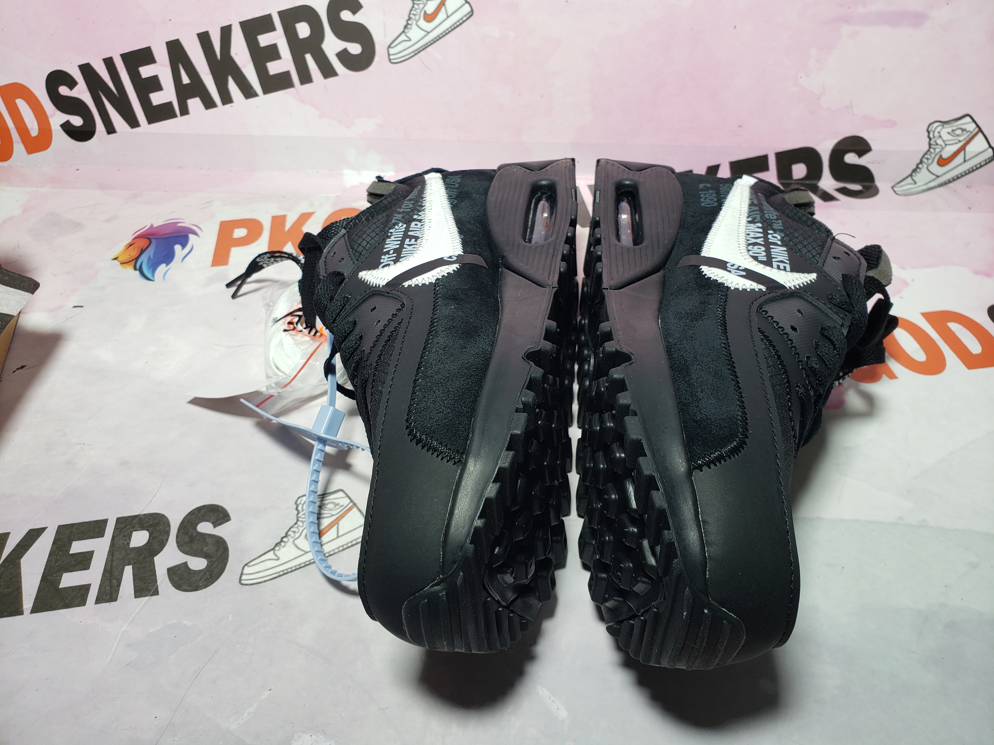 PKGoden Air Max 90 OFF-WHITE Black AA7293-001