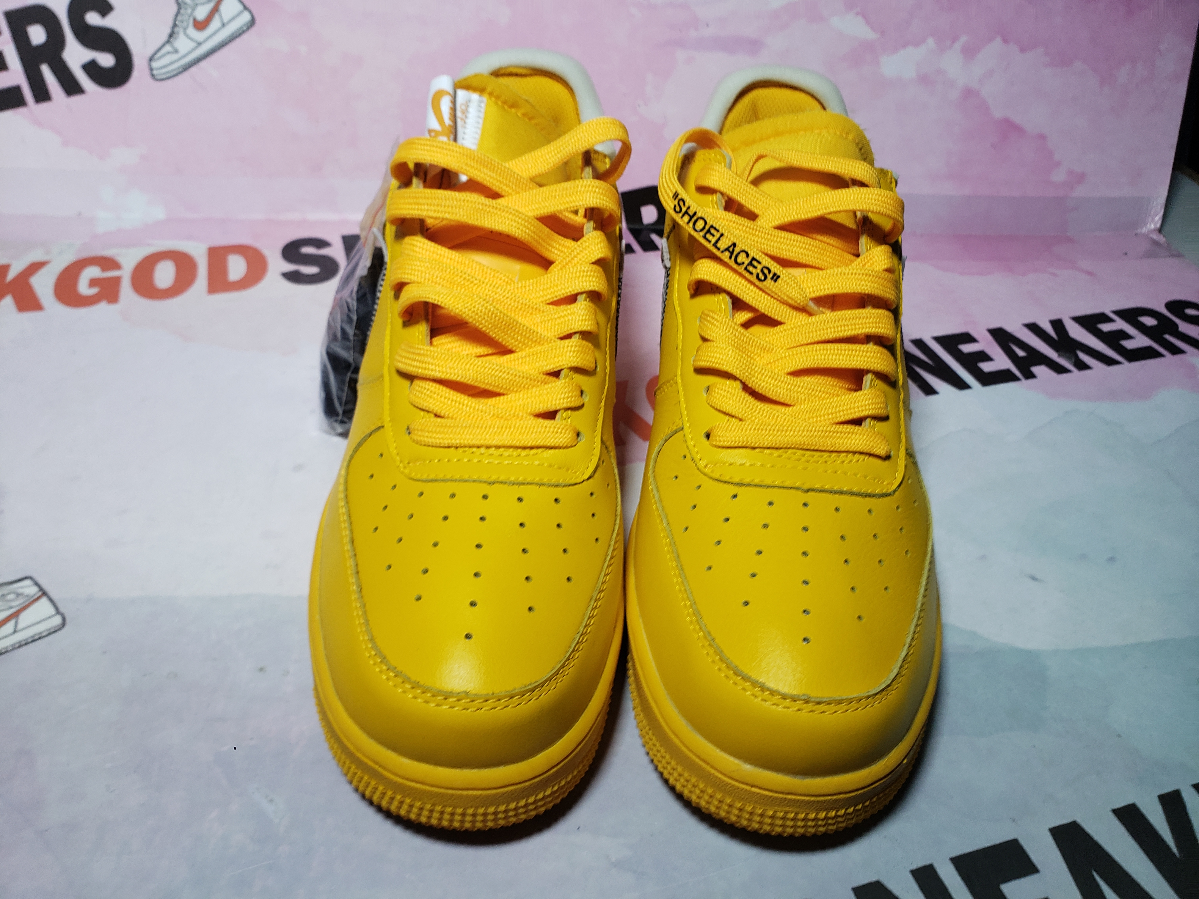 PKGoden Air Force 1 Low OFF-WHITE University Gold Metallic Silver DD1876-700