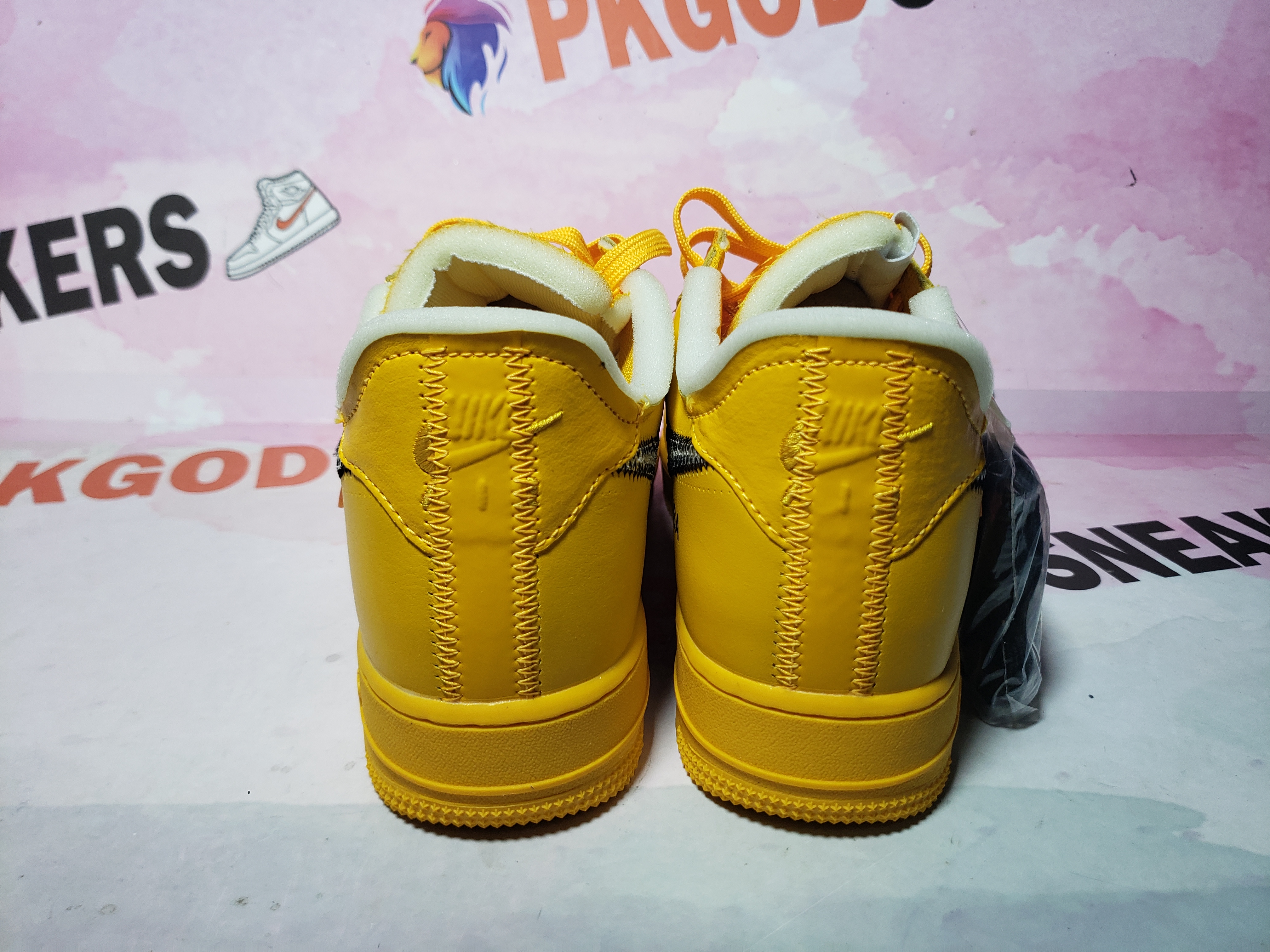 PKGoden Air Force 1 Low OFF-WHITE University Gold Metallic Silver DD1876-700