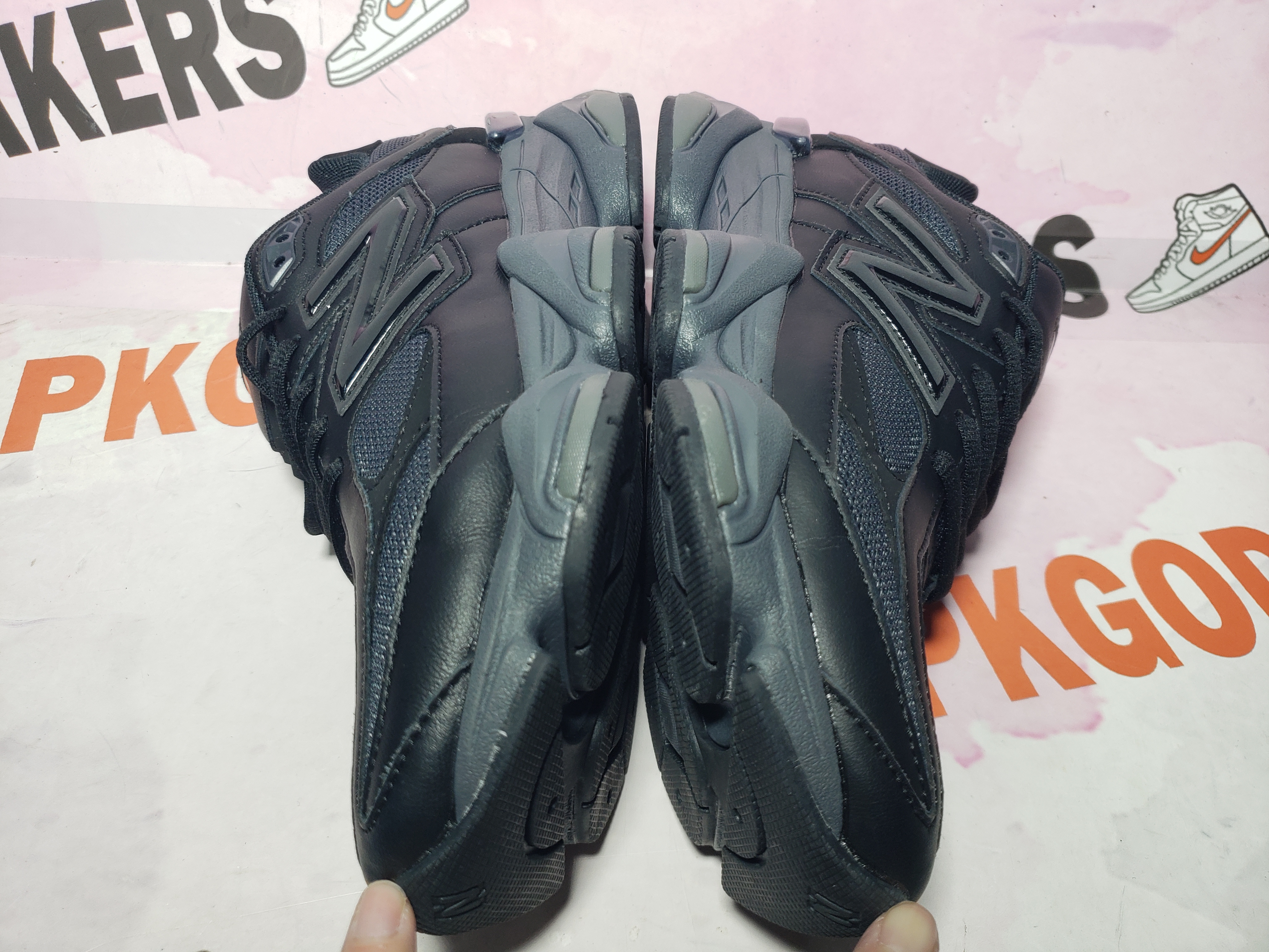 New Balance 9060 Triple Black Leather U9060NRI 