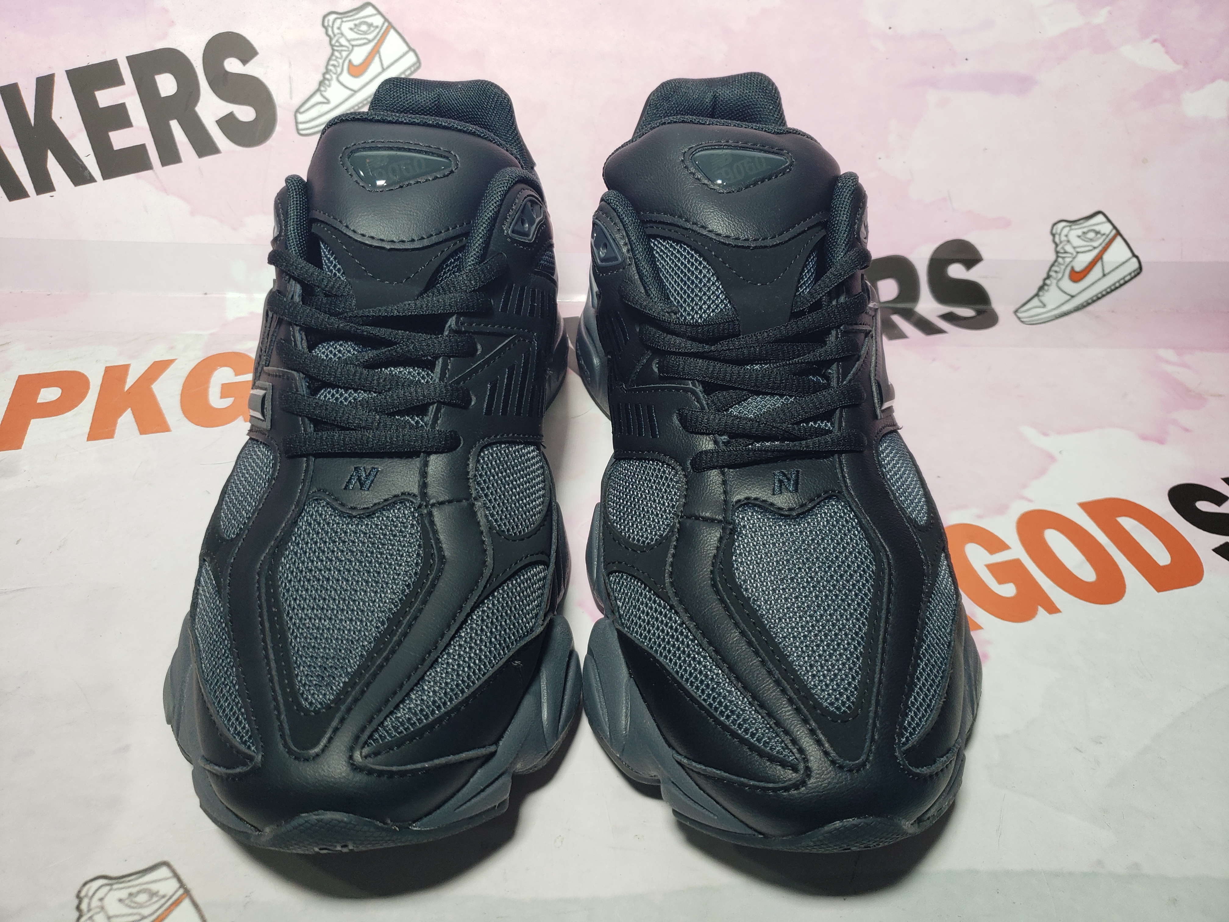 New Balance 9060 Triple Black Leather U9060NRI 