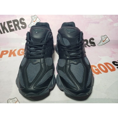 New Balance 9060 Triple Black Leather U9060NRI  02