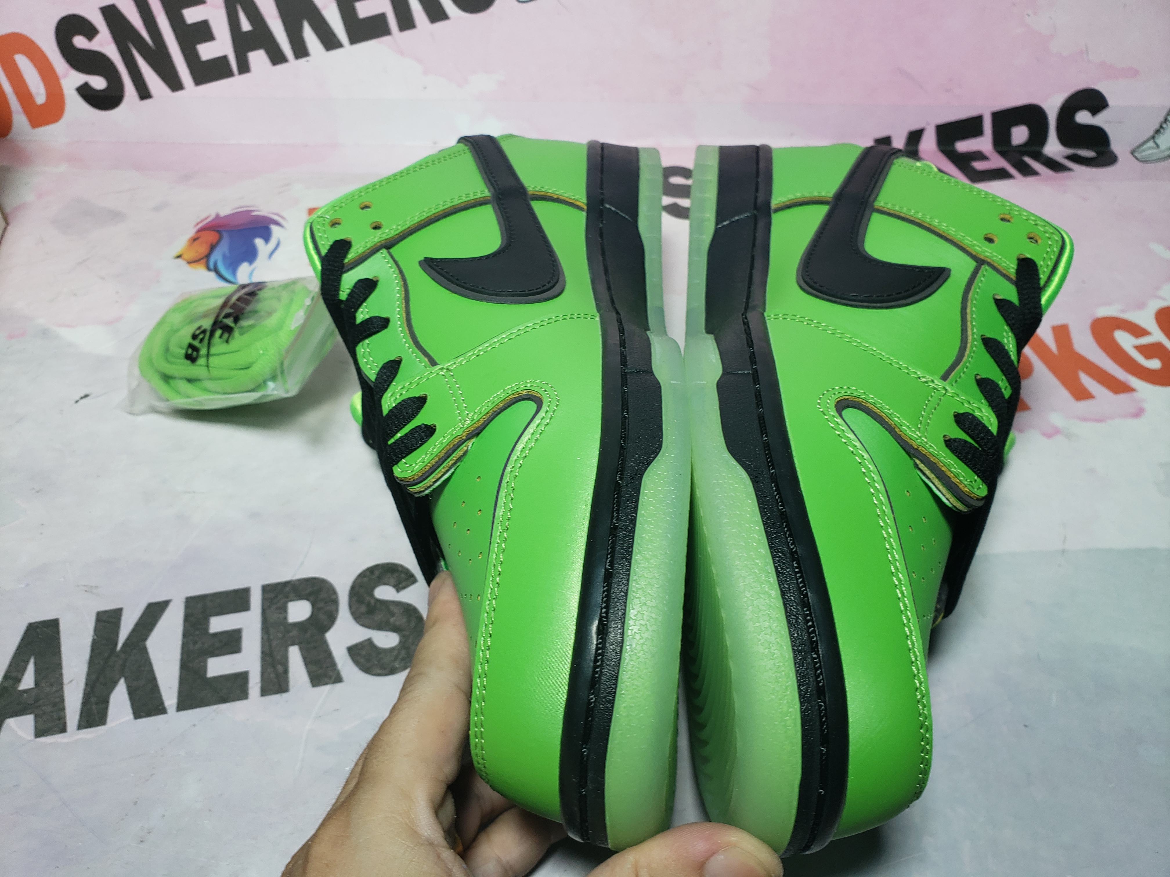 PKGoden The Powerpuff Girls x SB Dunk Low Buttercup FZ8319-300