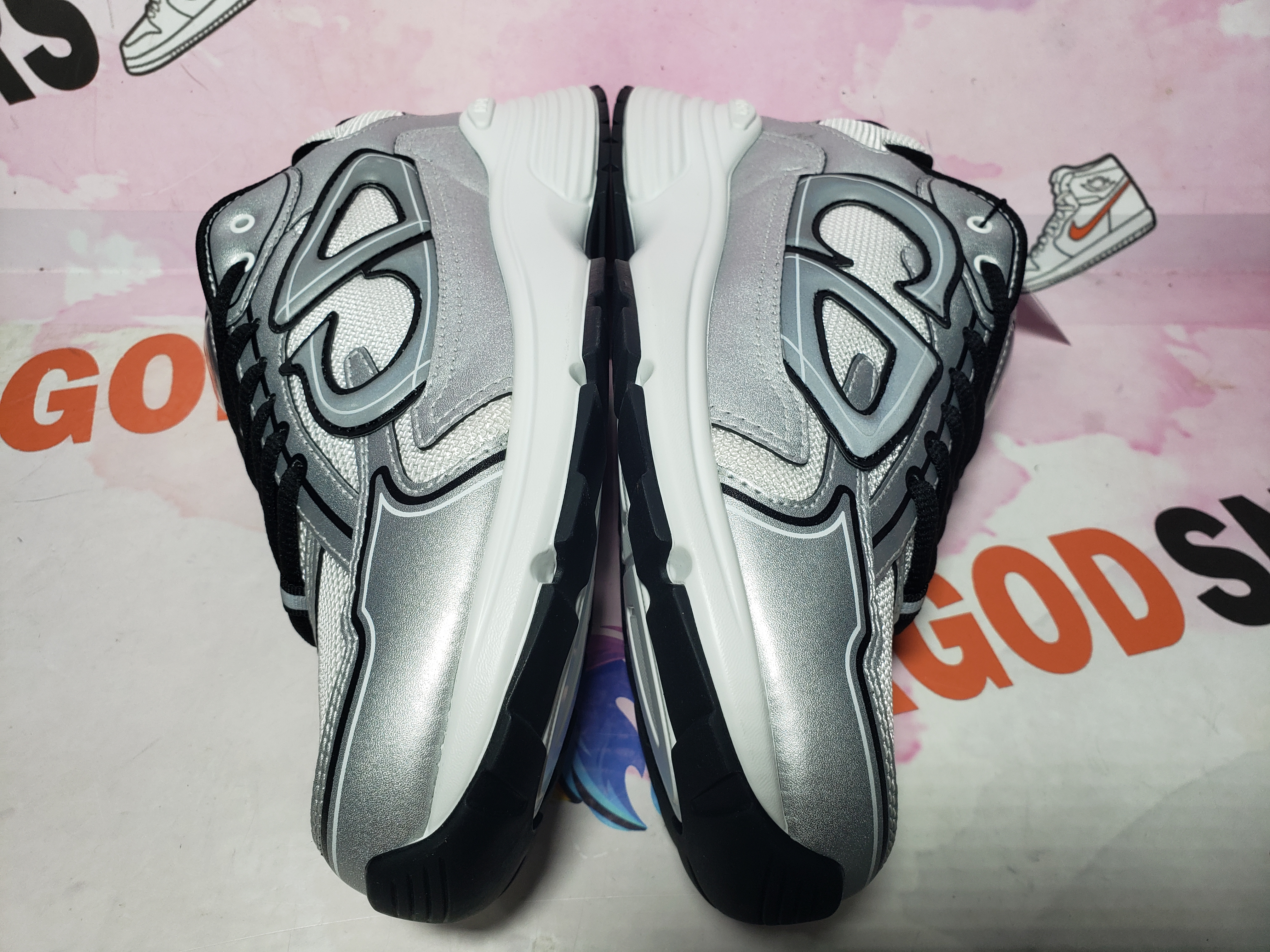 PKGoden Dior B30 Light Grey Sneakers Black Silver