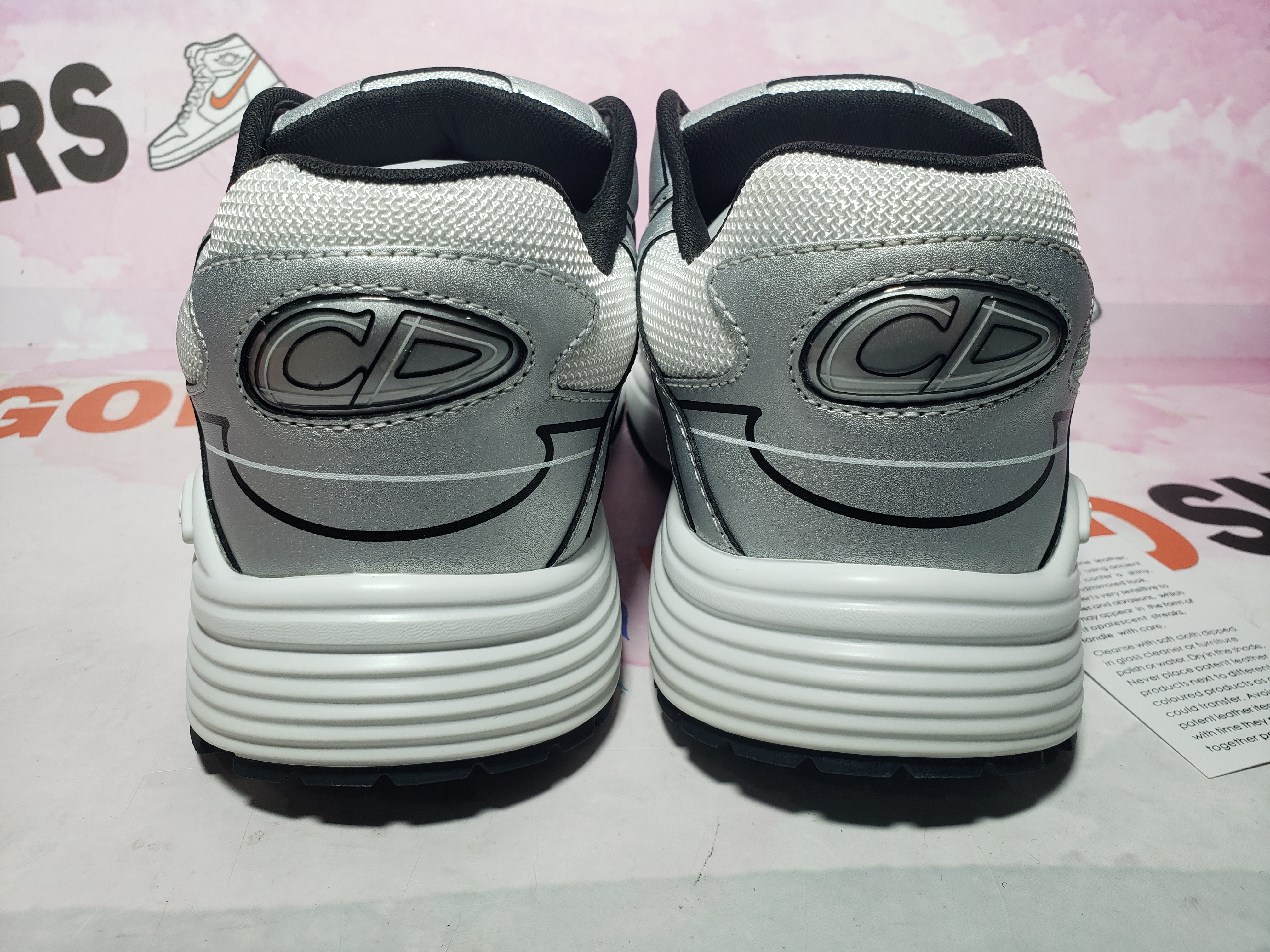 PKGoden Dior B30 Light Grey Sneakers Black Silver
