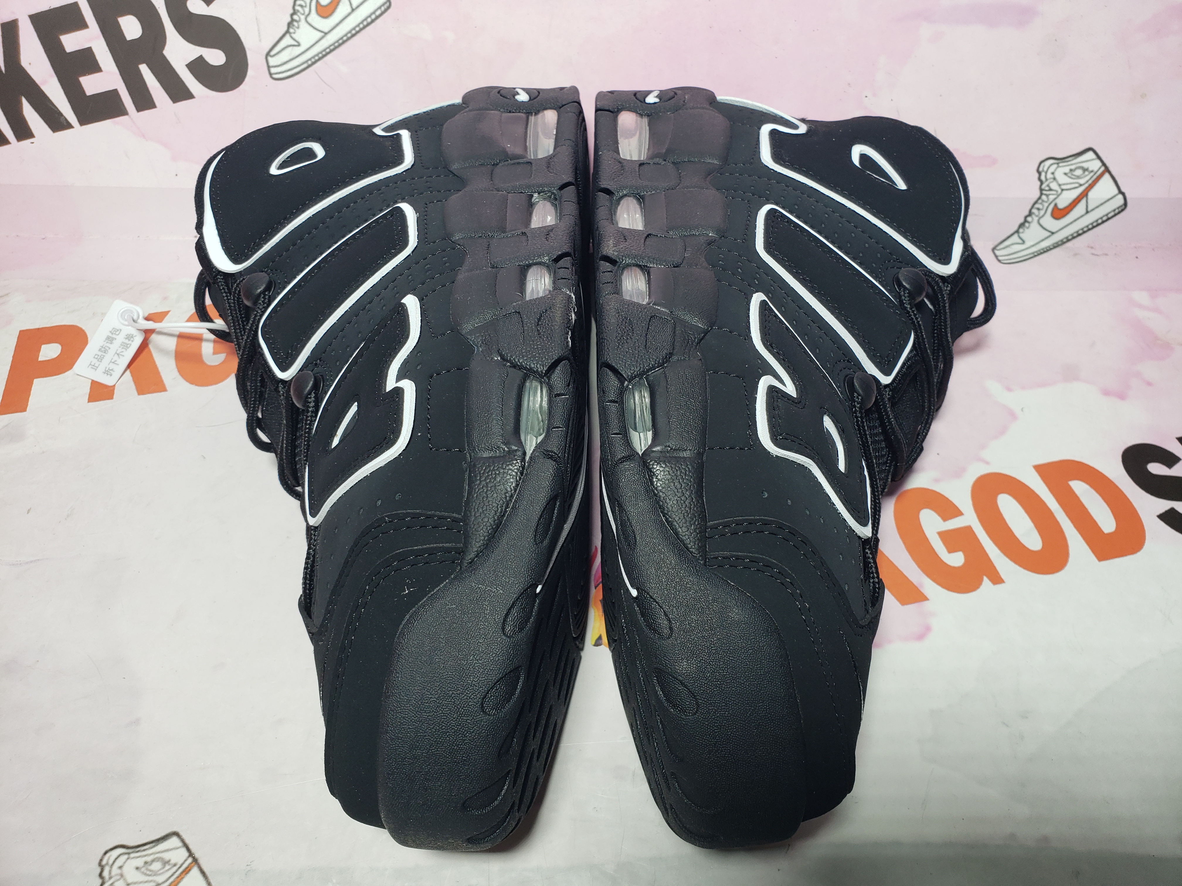 PKGoden Air More Uptempo Black White 414962-002