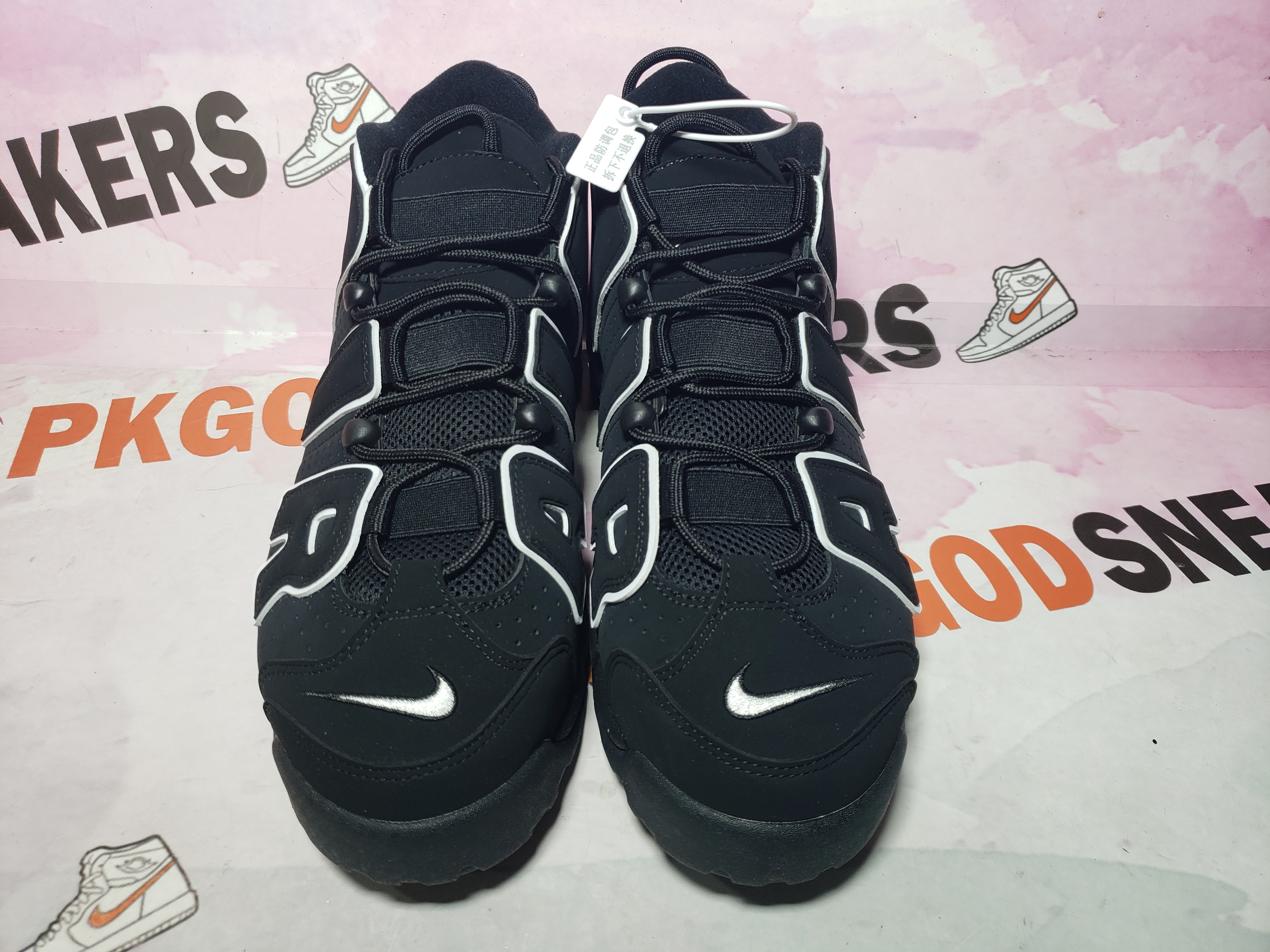PKGoden Air More Uptempo Black White 414962-002