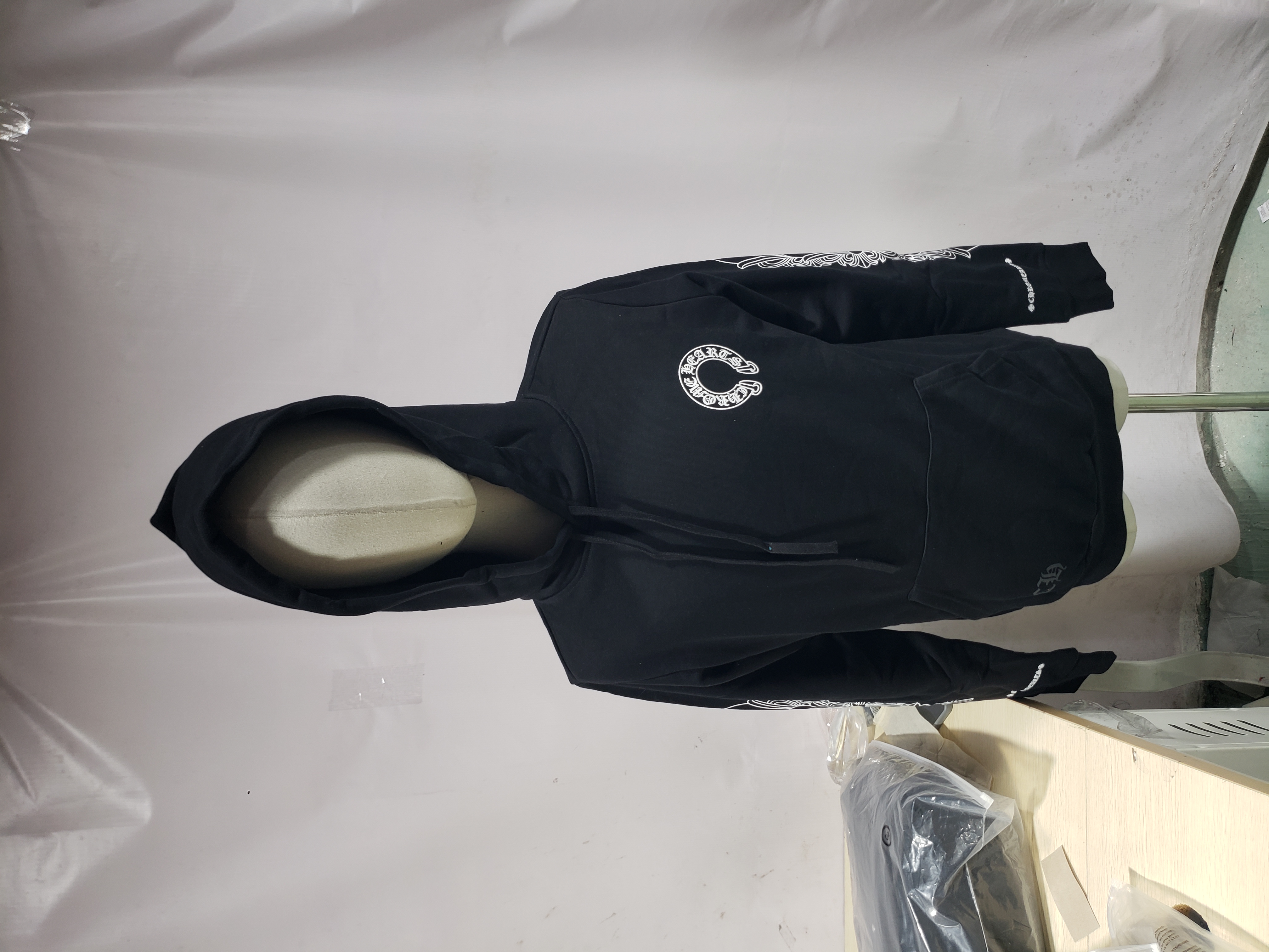 Chrome Hearts cross flower arm Hoodie