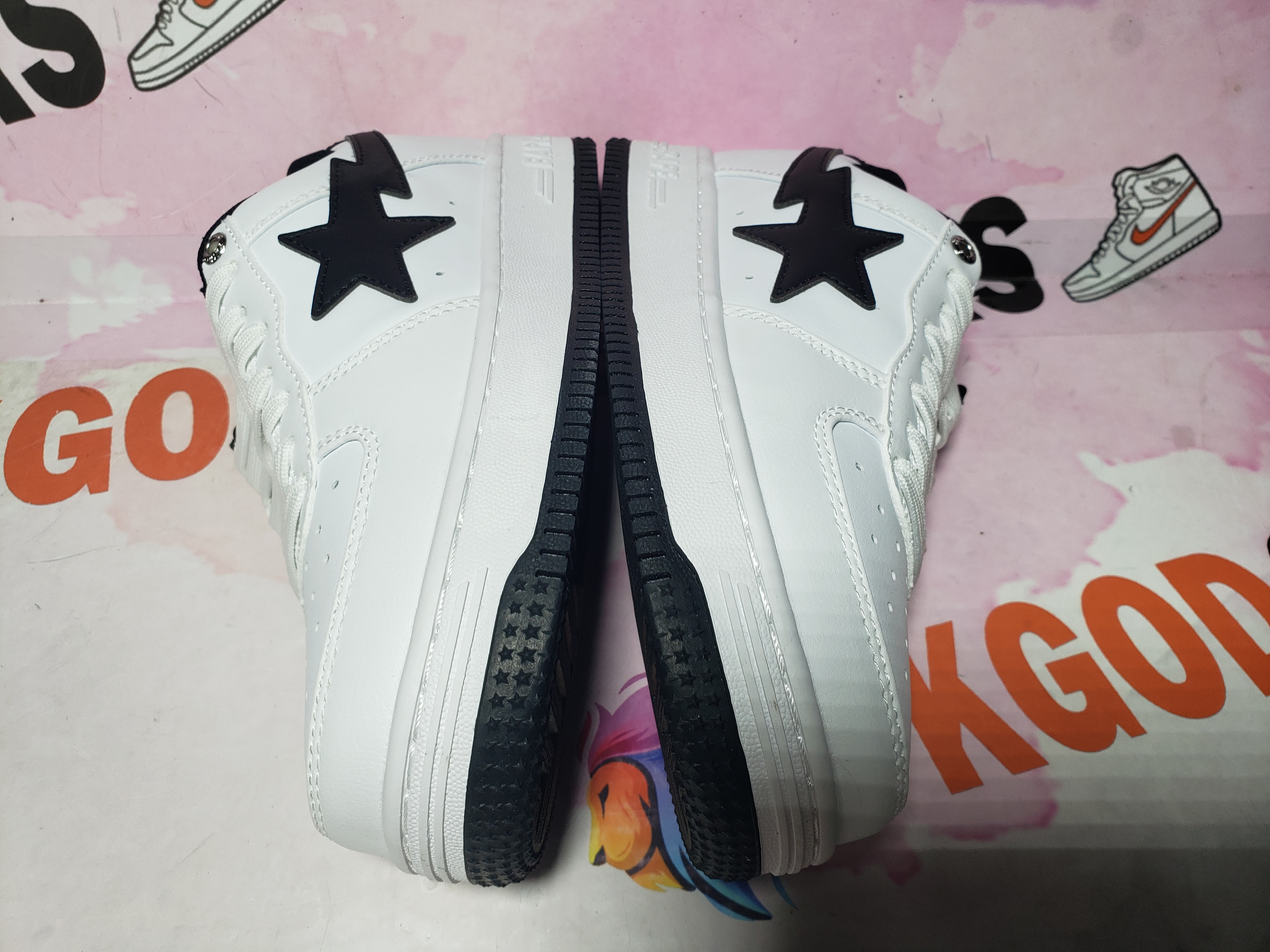 Special Sale A Bathing Ape Bape Sta JJJJound White Navy 1173-191-912