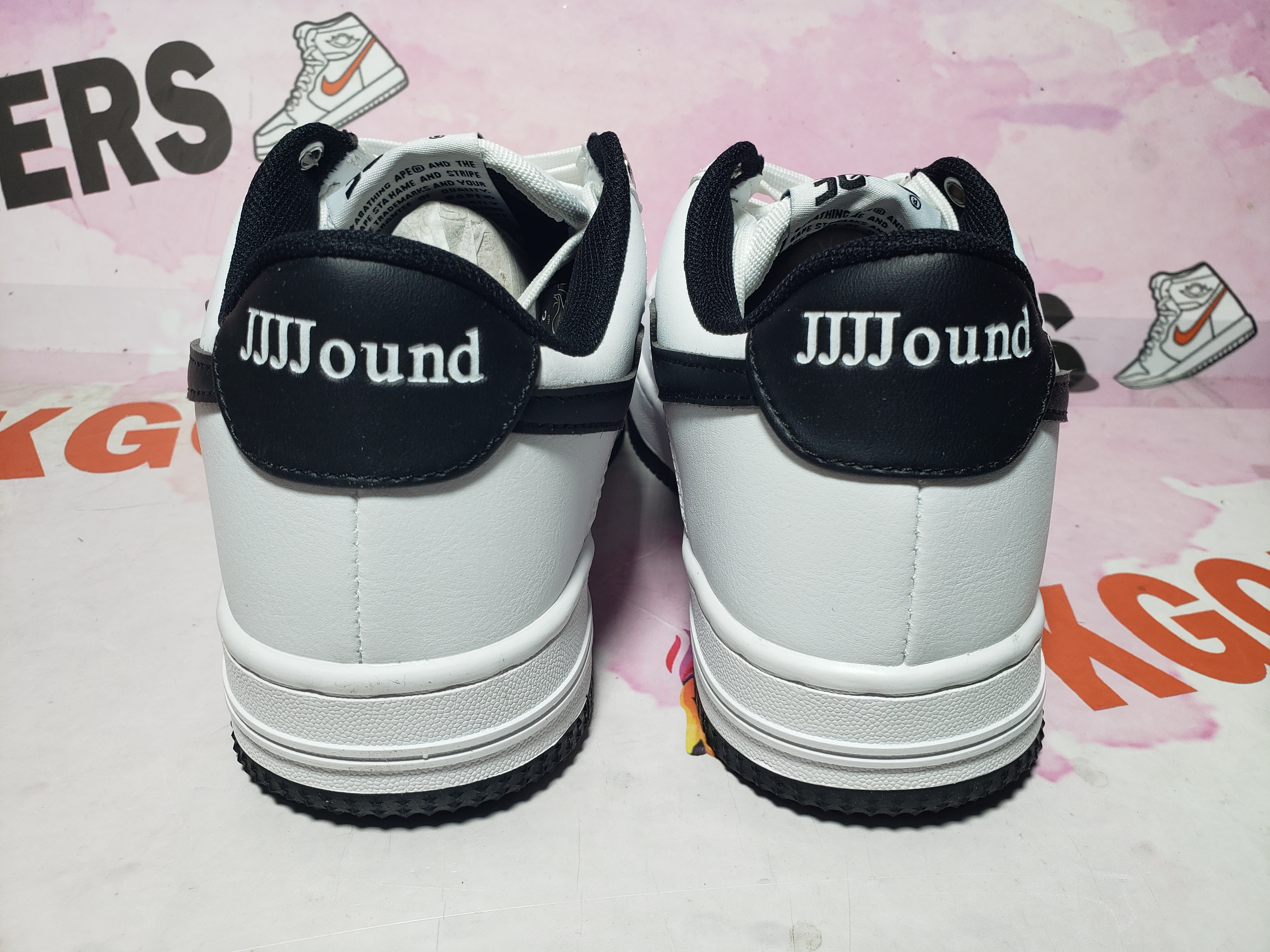 Special Sale A Bathing Ape Bape Sta JJJJound White Navy 1173-191-912