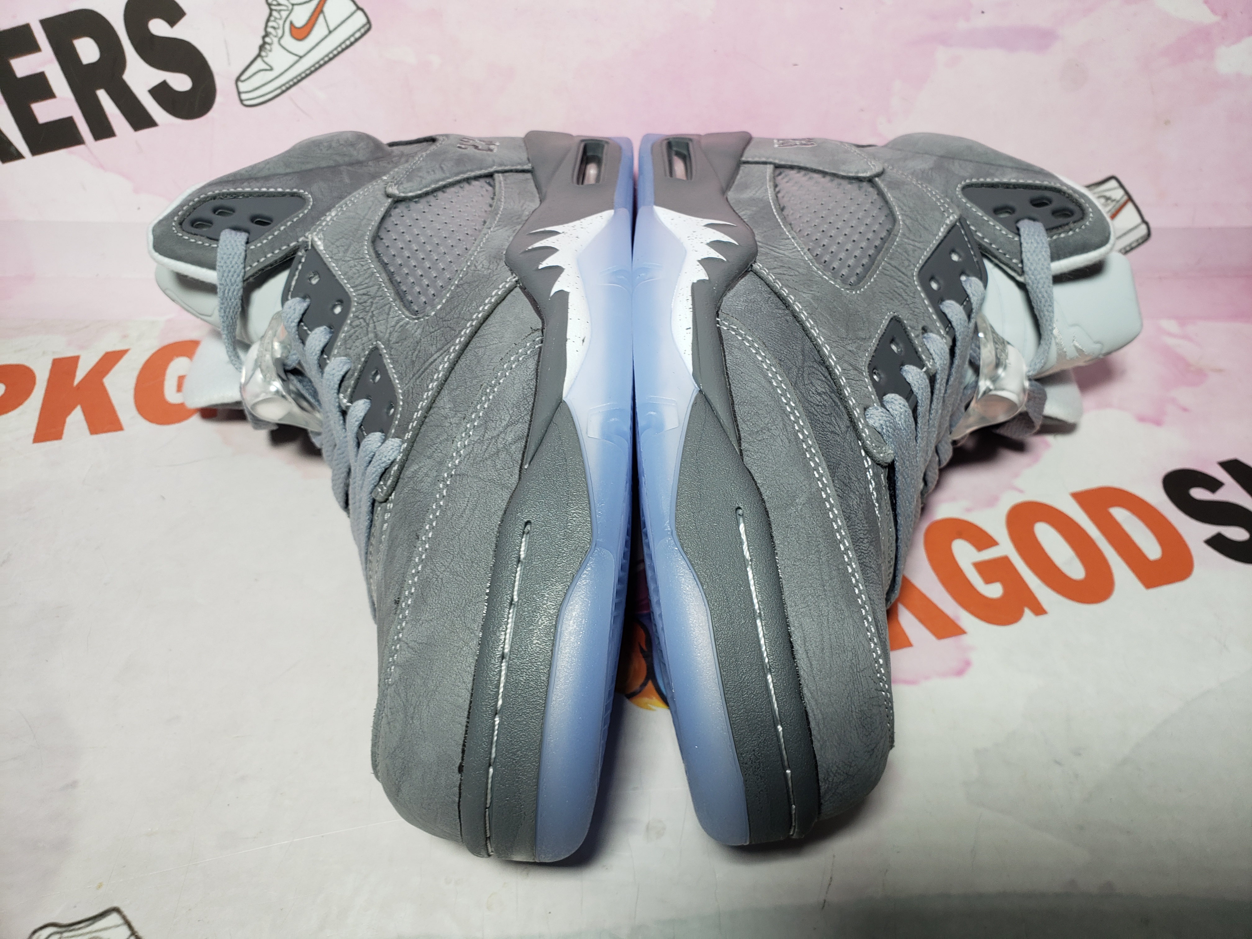 PKGoden Air Jordan 5 Retro Wolf Grey 136027-005 