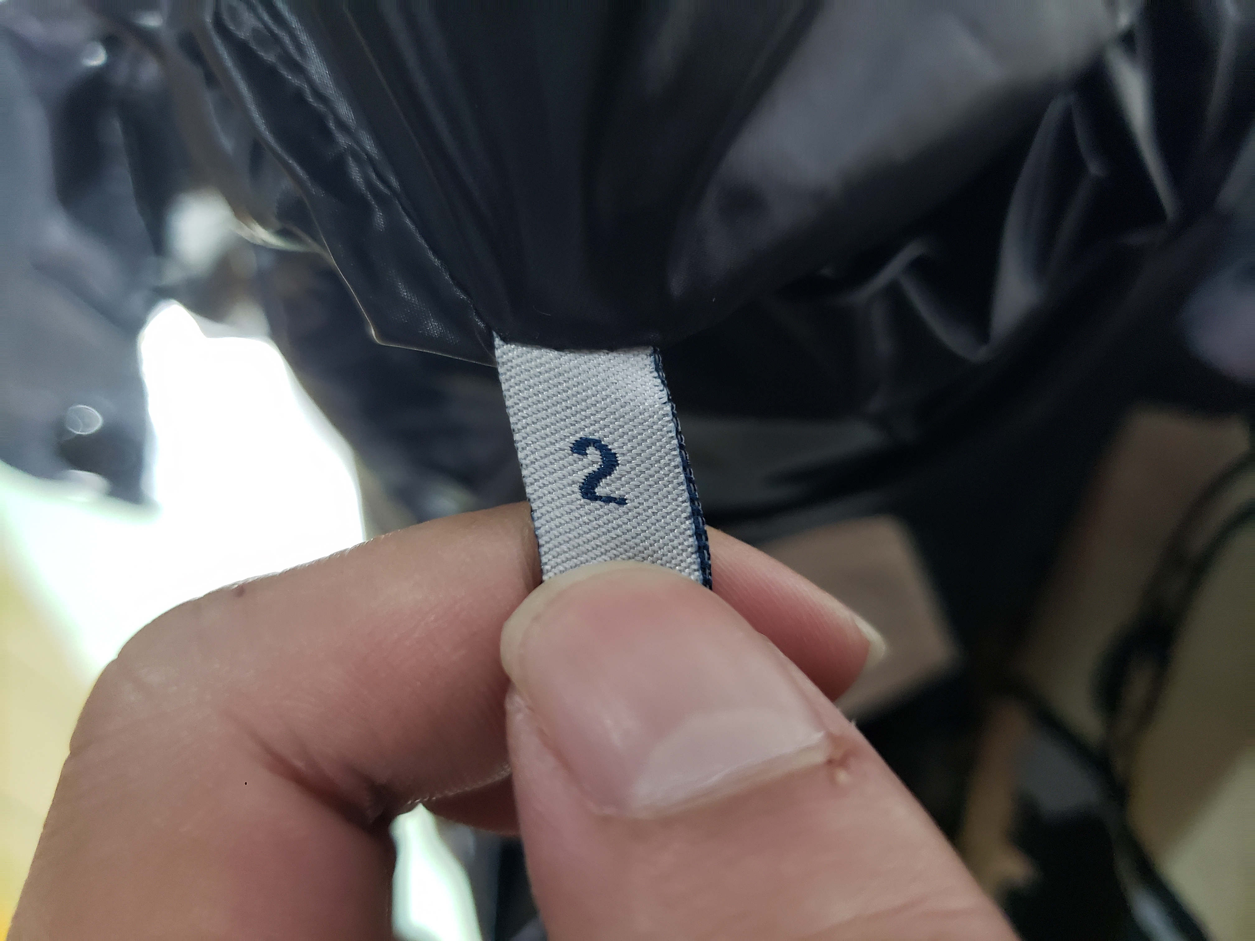 Moncler tricolor ribbon down jacket