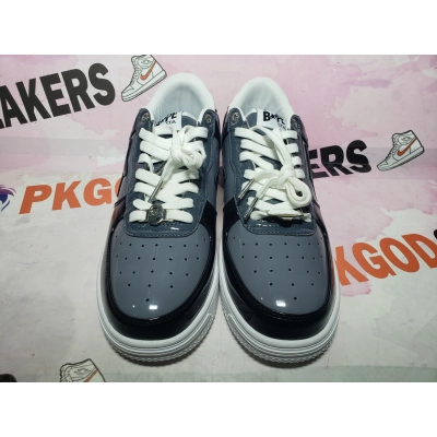 Special Sale A Bathing Ape Bape Sta Low Black Grey Baolan 1H20 191 046 02