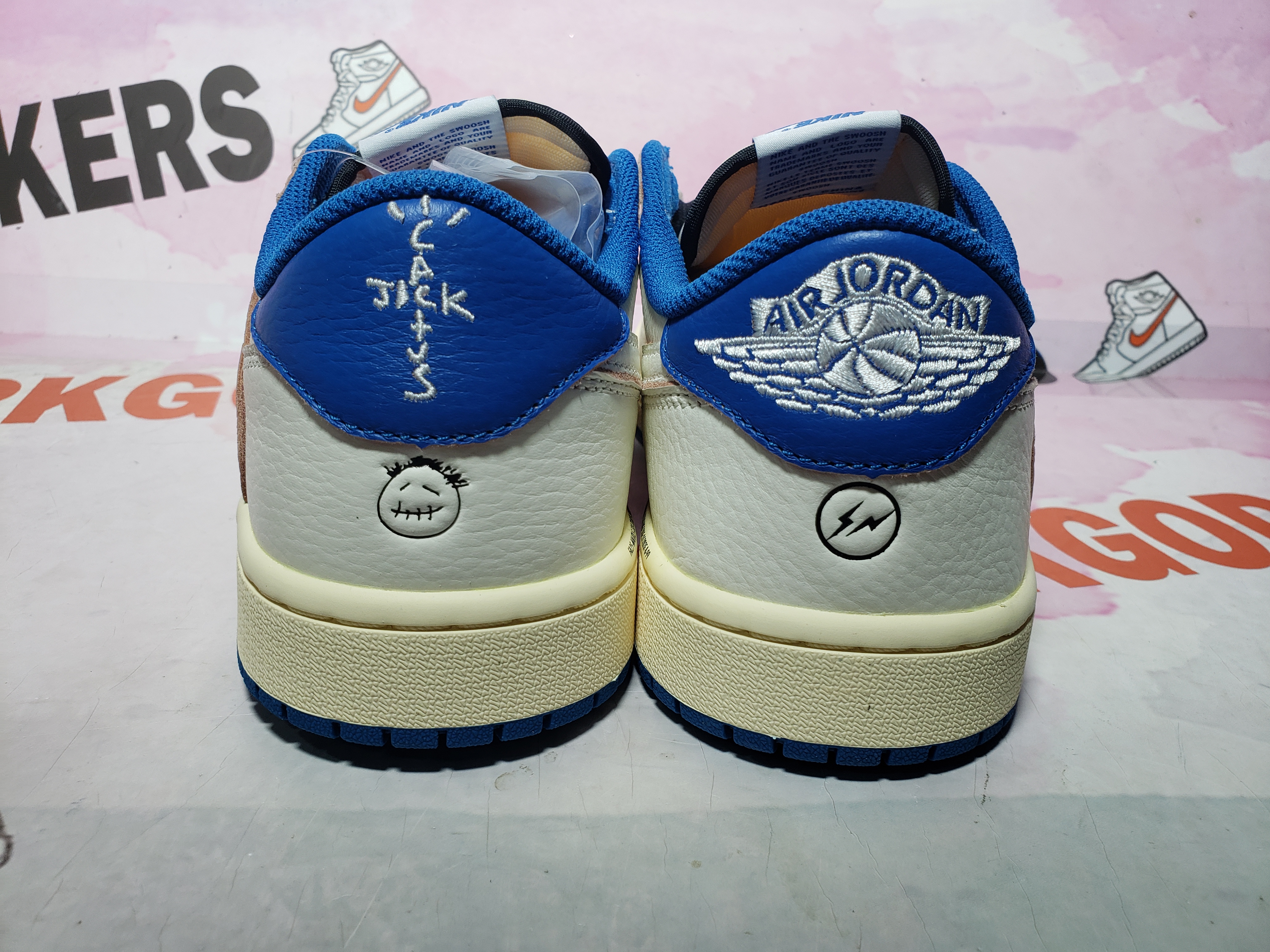 PKGoden Air Jordan 1 Retro Low OG SP Fragment x Travis Scott Sail Military Blue DM7866-104