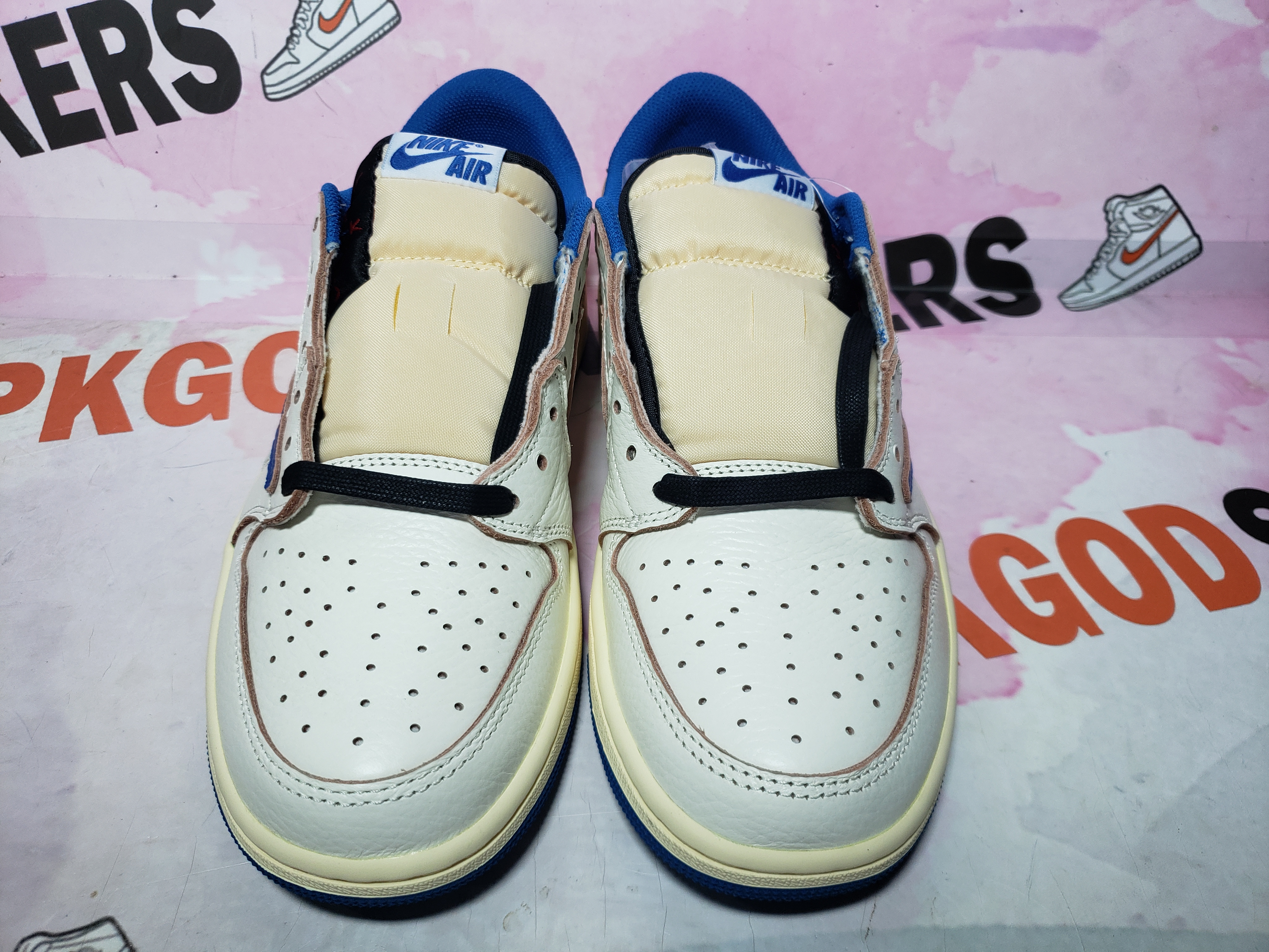 PKGoden Air Jordan 1 Retro Low OG SP Fragment x Travis Scott Sail Military Blue DM7866-104