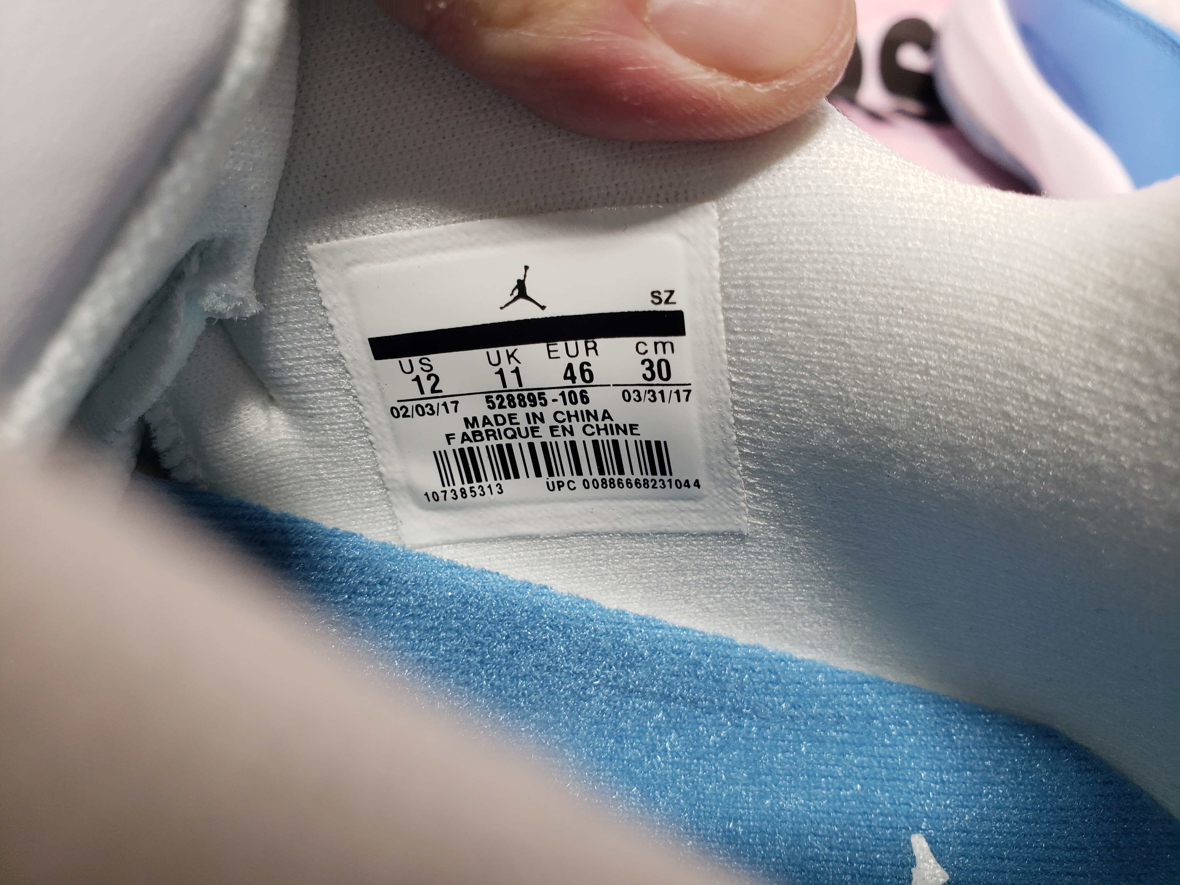 PKGoden Jordan 11 Retro Low University Blue 528895-106