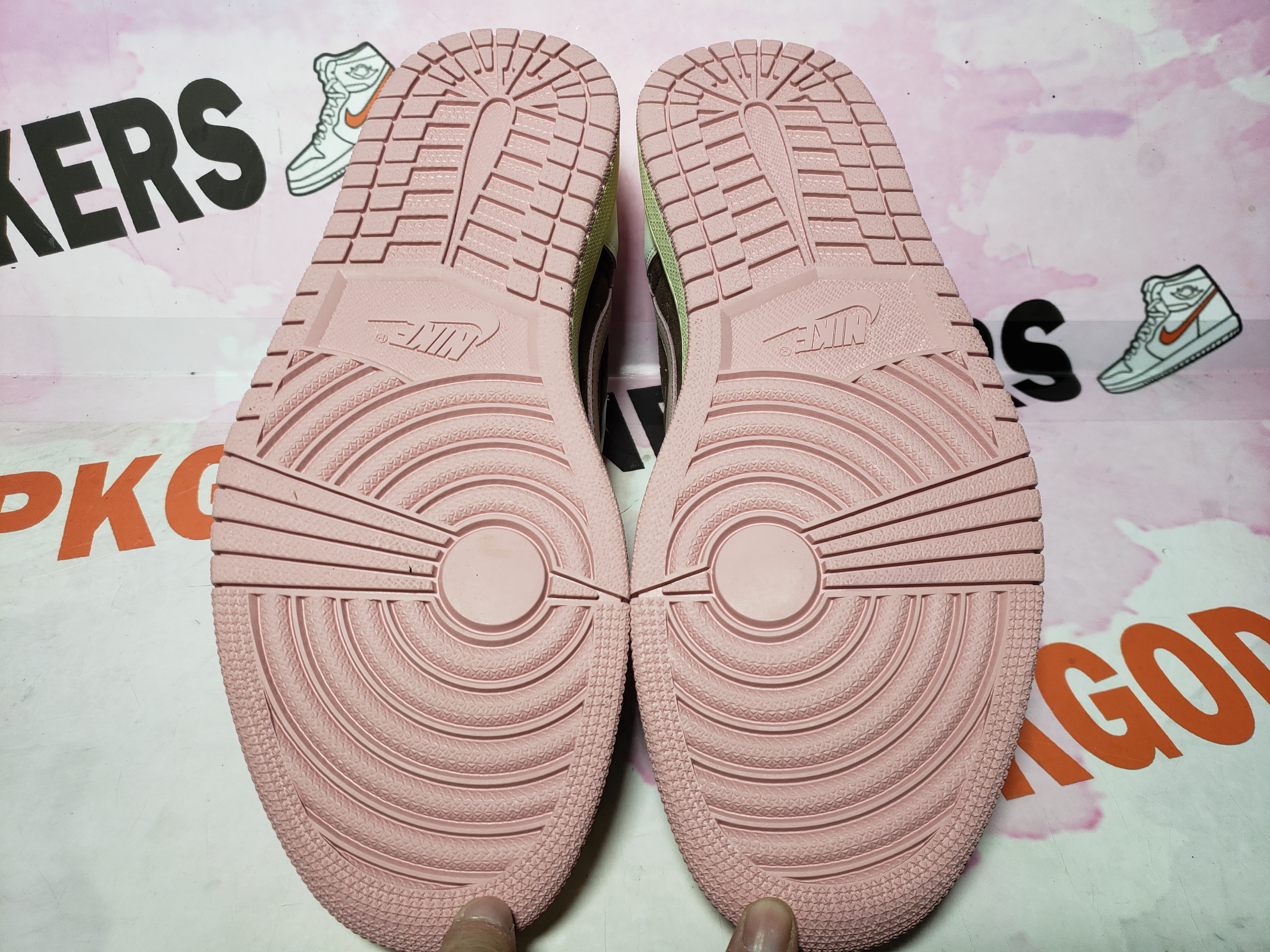 PKGoden Travis Scott x Air Jordan 1 Low OG SP Dark Pony Pink  DZ4137-206