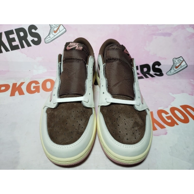 PKGoden Travis Scott x Air Jordan 1 Low OG SP Dark Pony Pink  DZ4137-206 02