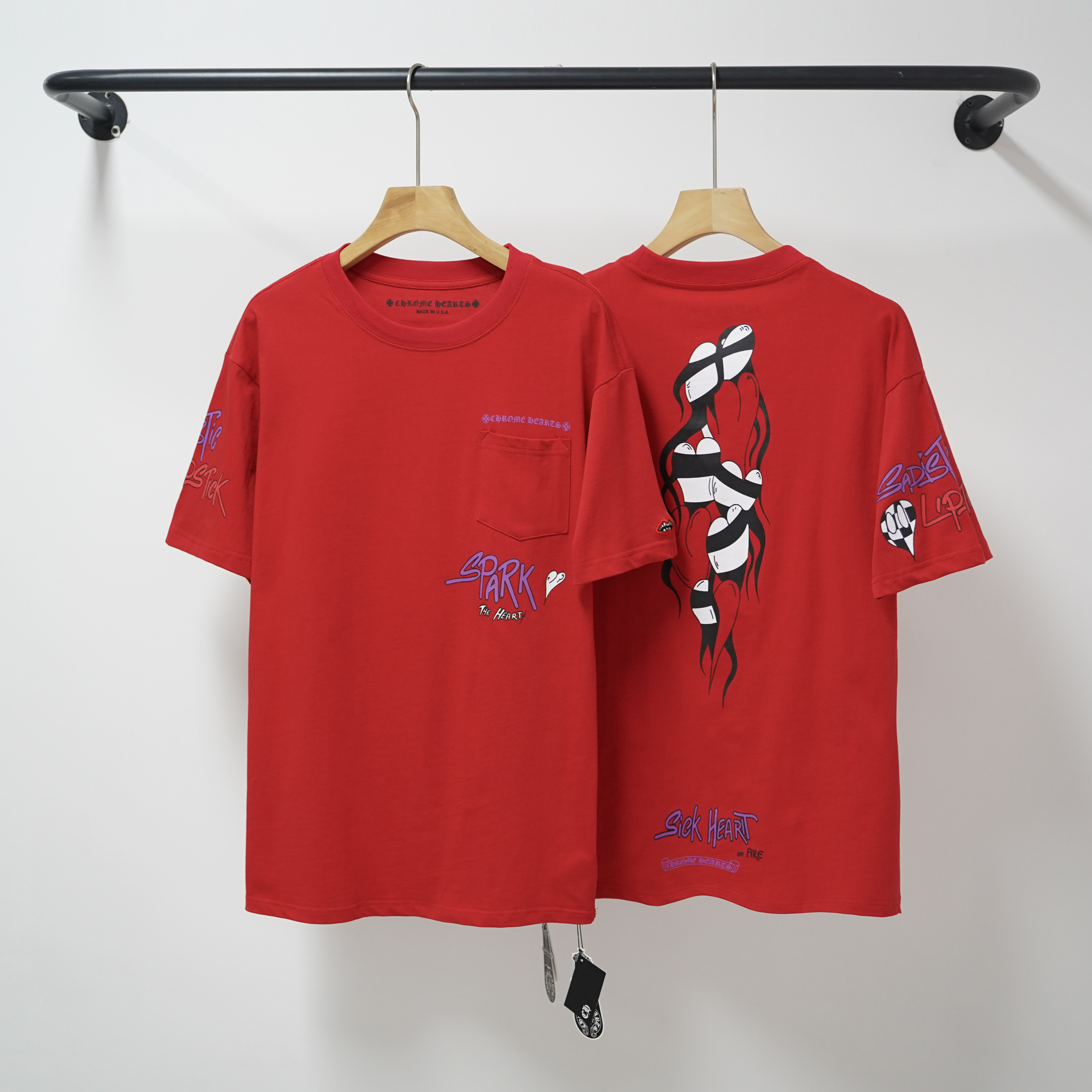 Chrome Hearts T-shirt Red 2218