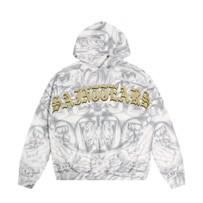 Saint Michael Tears Hoodie WY7790 01