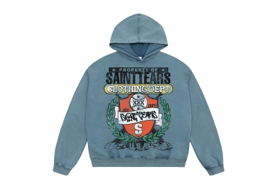 Saint Michael Tears Hoodie WY7806 Red/Blue 01