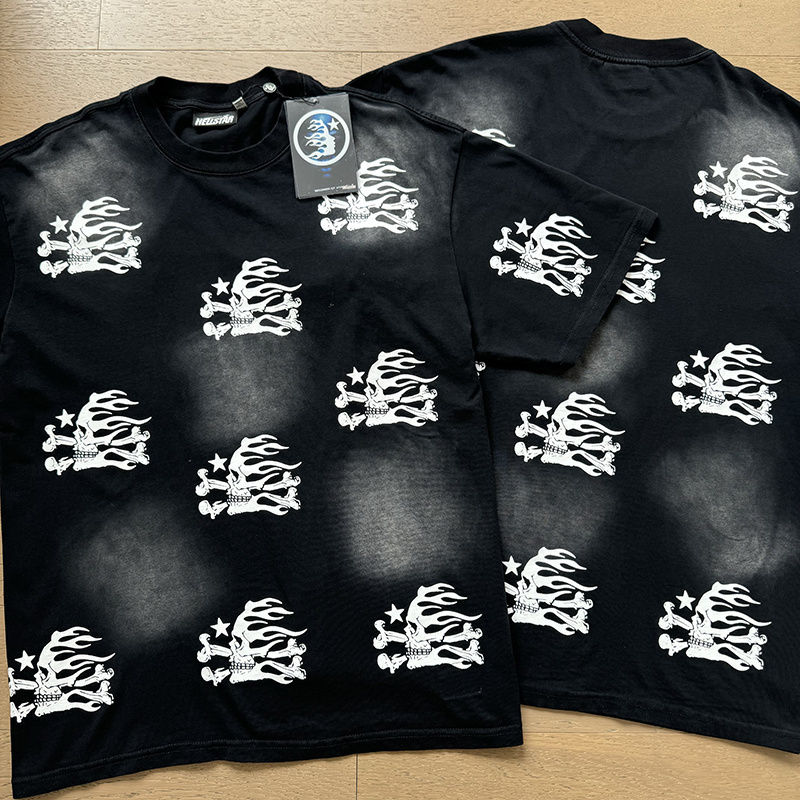 Hellstar T-Shirt and Short Pants Sports Suit 10