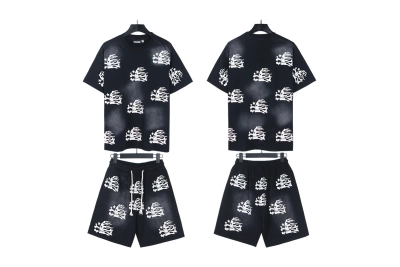 Hellstar T-Shirt and Short Pants Sports Suit 10 01