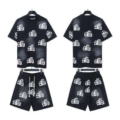 Hellstar T-Shirt and Short Pants Sports Suit 10 01
