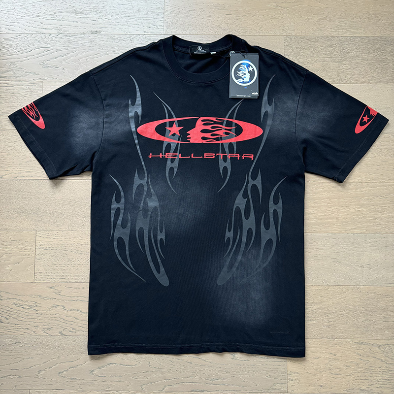 Hellstar T-Shirt and Short Pants Sports Suit 11