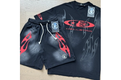 Hellstar T-Shirt and Short Pants Sports Suit 11 01