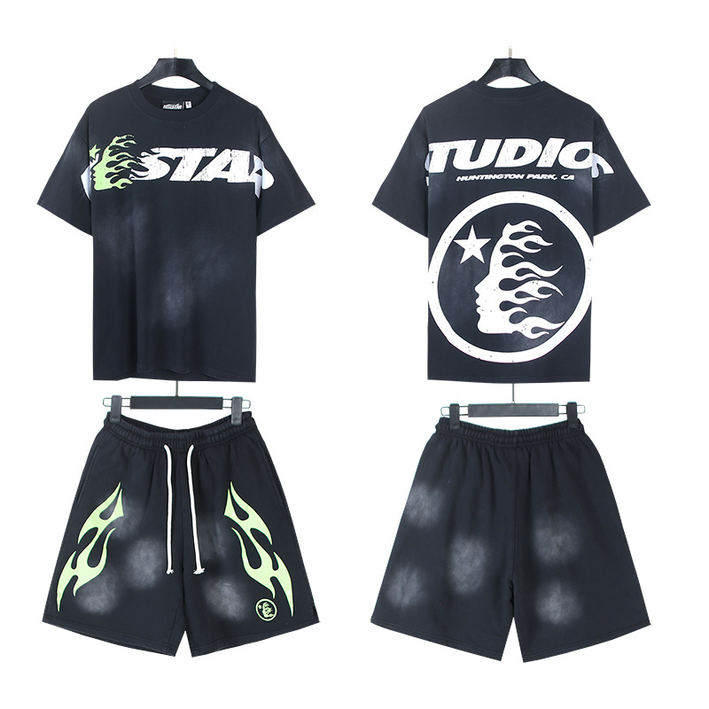 Hellstar T-Shirt and Short Pants Sports Suit 11 6768777