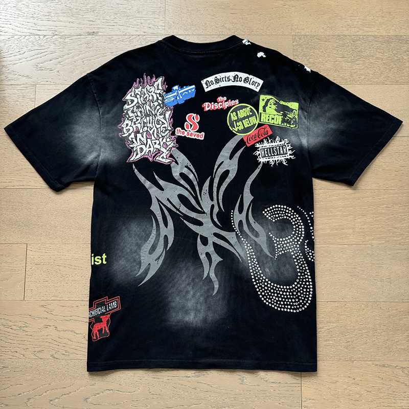 Hellstar T-Shirt and Short Pants Sports Suit 7