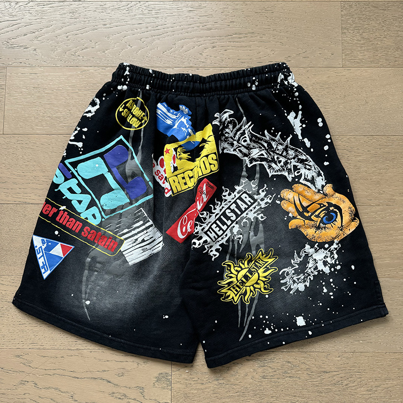 Hellstar T-Shirt and Short Pants Sports Suit 7