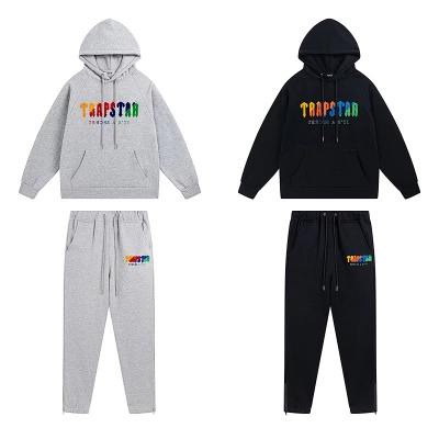Trapstar Tracksuit 607-608 Gray/Black 01