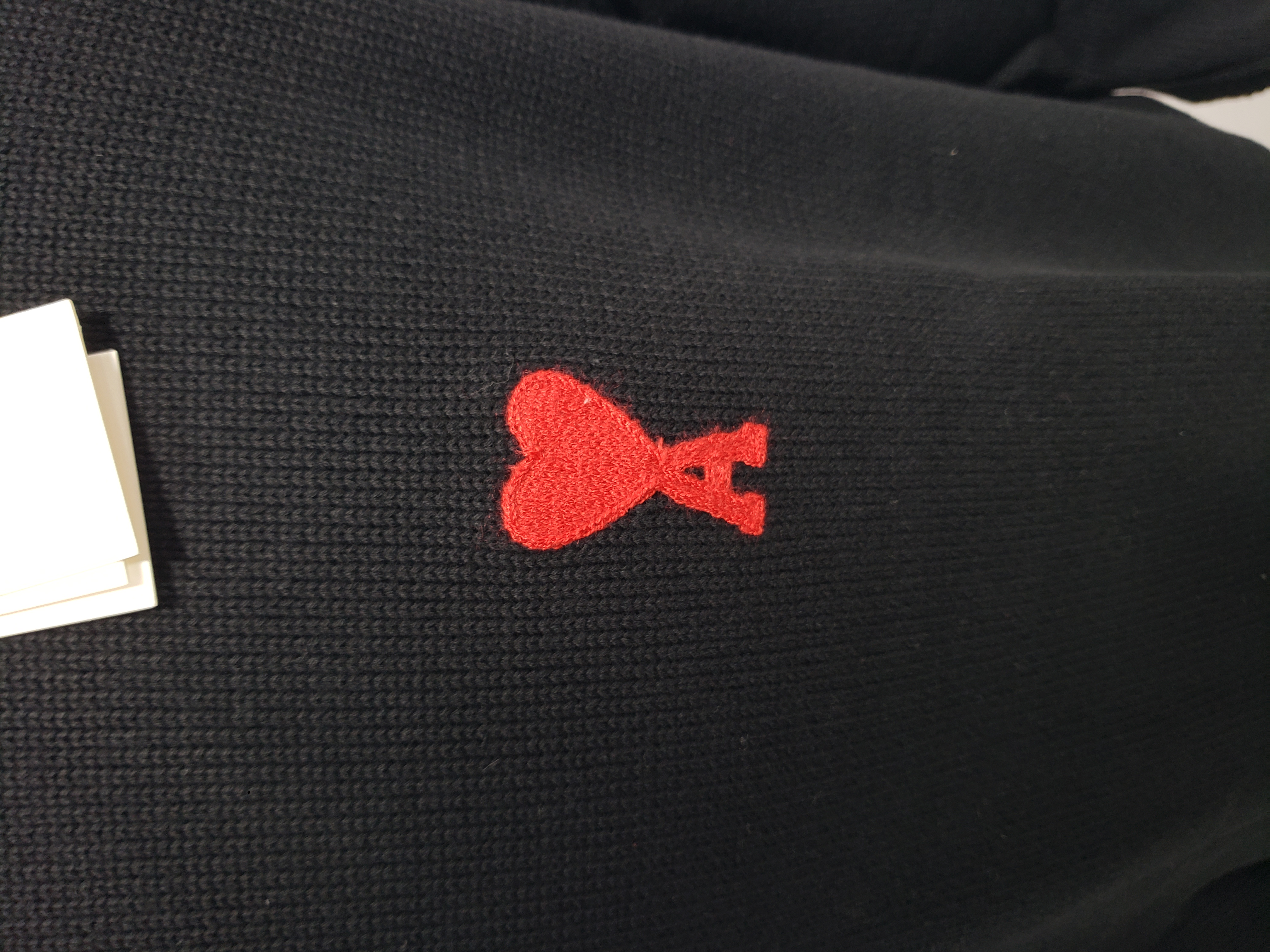 Amiri small heart logo embroidered long-sleeve T-shirt 1902