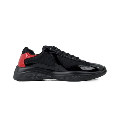 PKGoden Prada Sneakers Black Red Tail 02