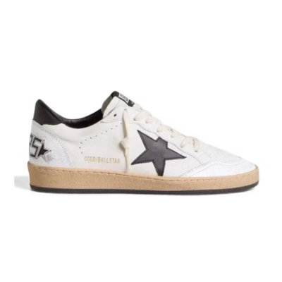 Golden Goose Ball-Star Low White Nappa Black Star 01