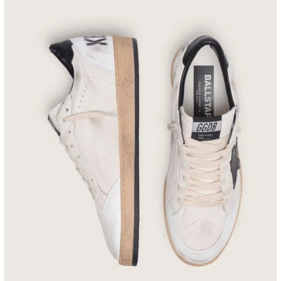 Golden Goose Ball-Star Low White Nappa Black Star 02