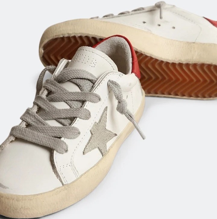 PKGoden Golden Goose Super-Star White Grey Red
