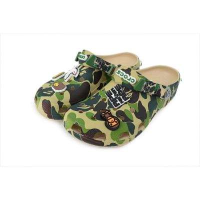 BAPE x Crocs Classic Clog Slide ABC Camo - Green 01