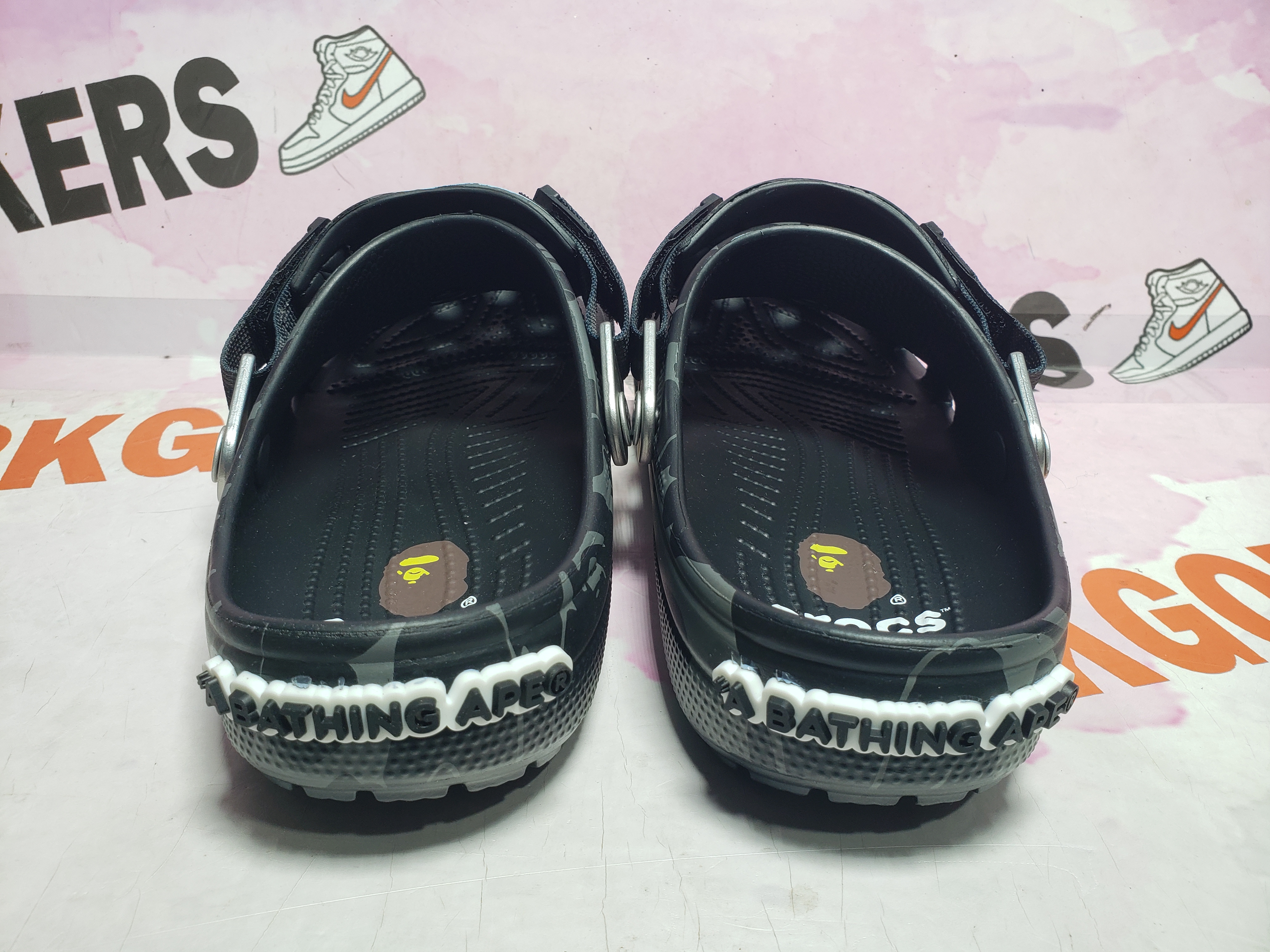 BAPE x Crocs Classic Clog Slide ABC Camo - Black